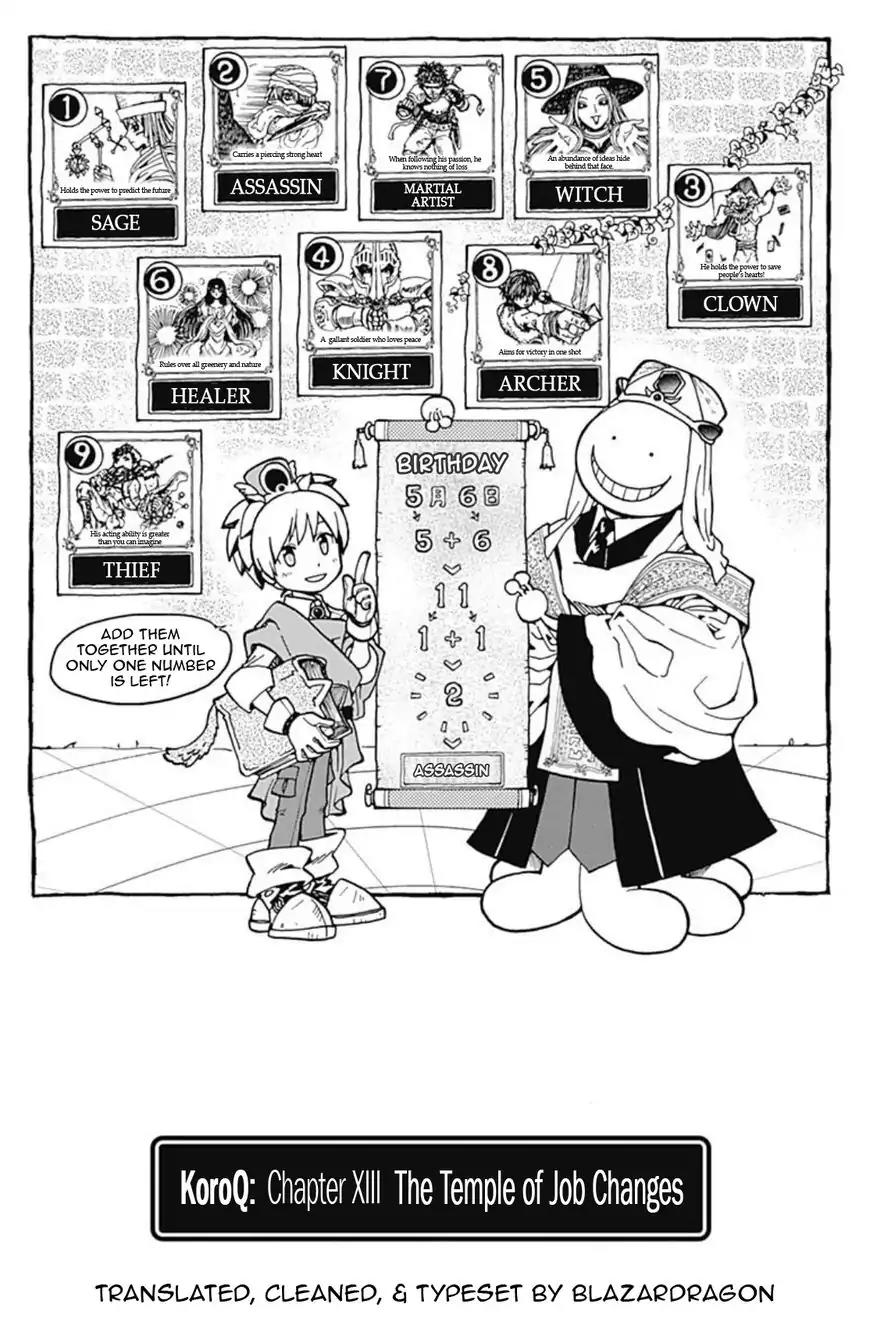 Ansatsu Kyoushitsu Spin-off Koro-sense Q! Chapter 13 page 1 - Chapter 13: The Temple of Job Changes