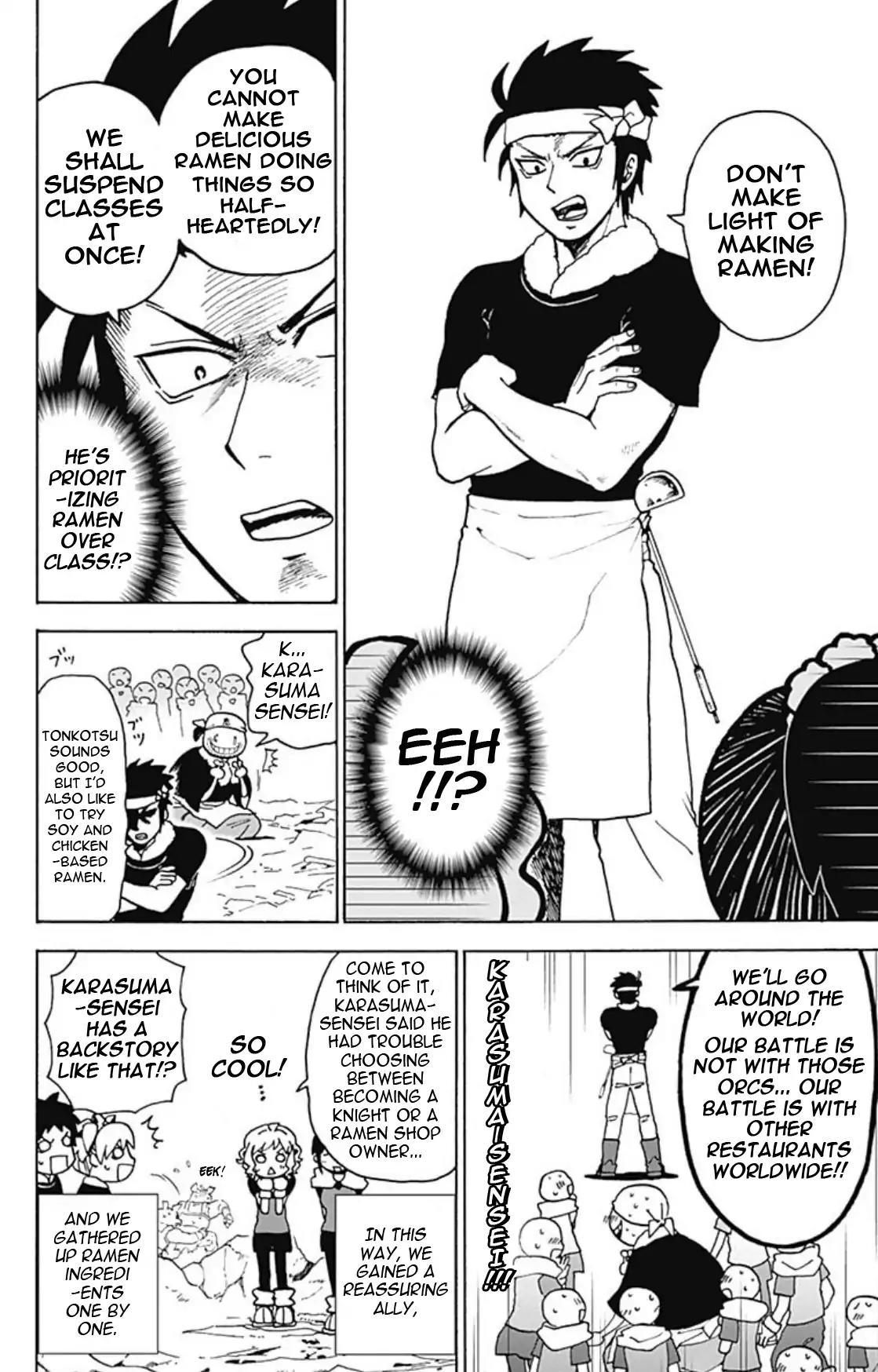 Ansatsu Kyoushitsu Spin-off Koro-sense Q! Chapter 15 page 12 - Chapter 15: Legendary Ramen