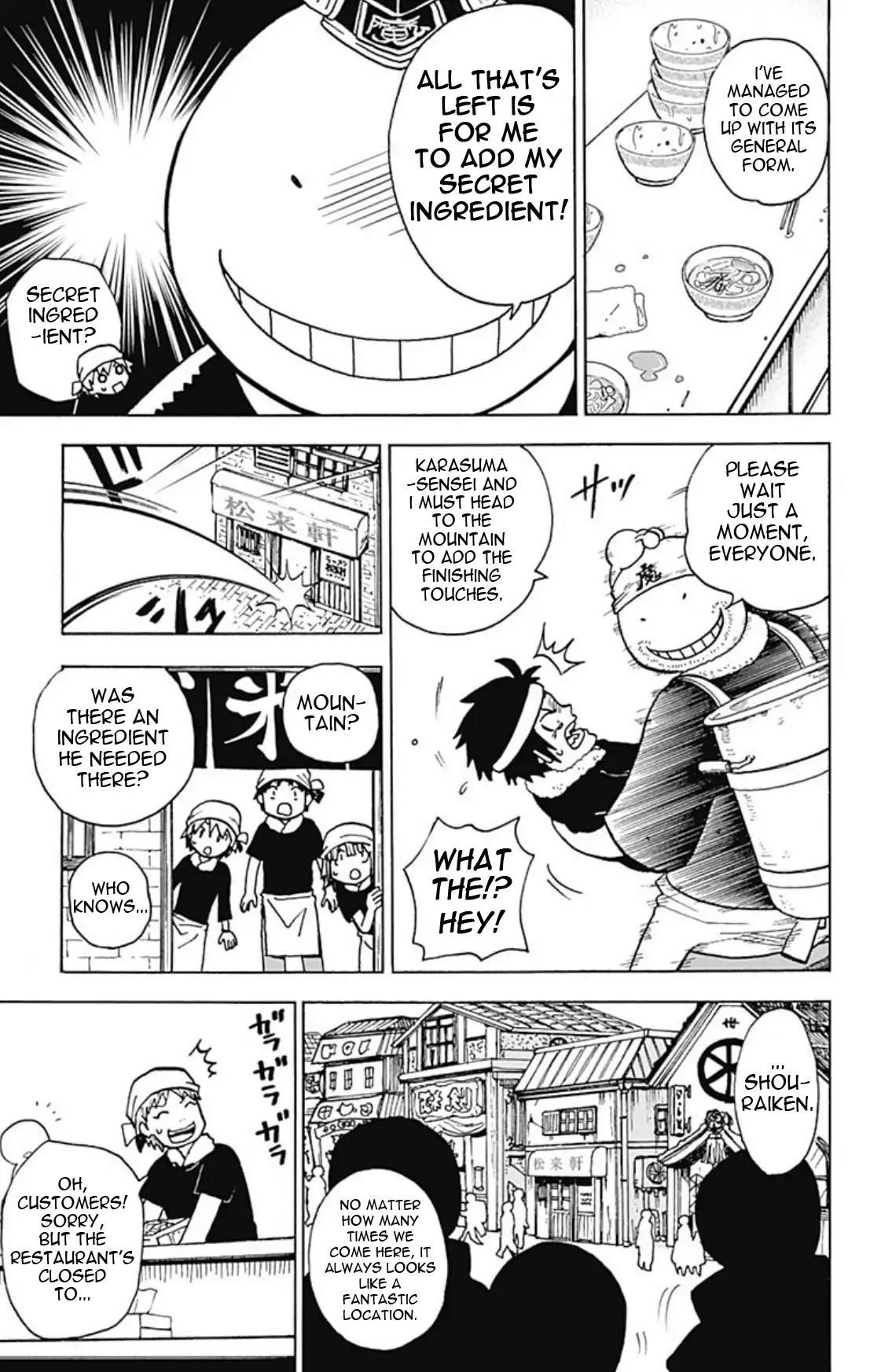 Ansatsu Kyoushitsu Spin-off Koro-sense Q! Chapter 15 page 19 - Chapter 15: Legendary Ramen