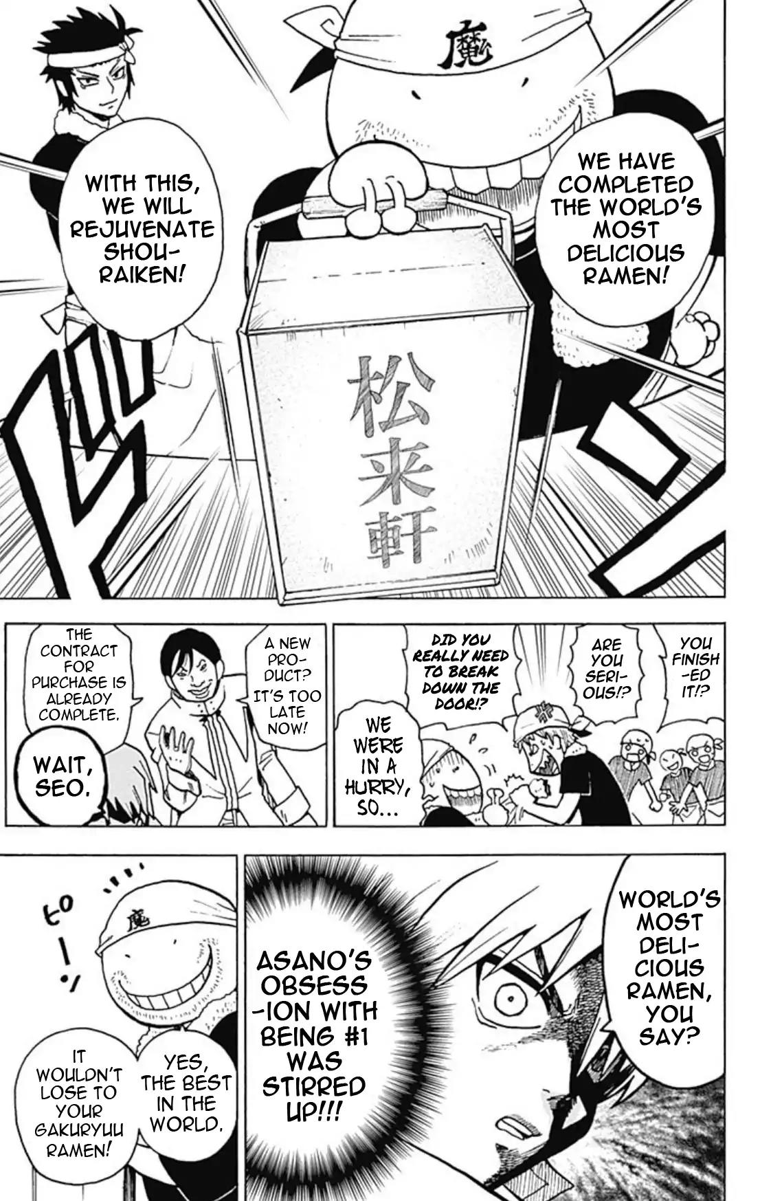 Ansatsu Kyoushitsu Spin-off Koro-sense Q! Chapter 15 page 23 - Chapter 15: Legendary Ramen