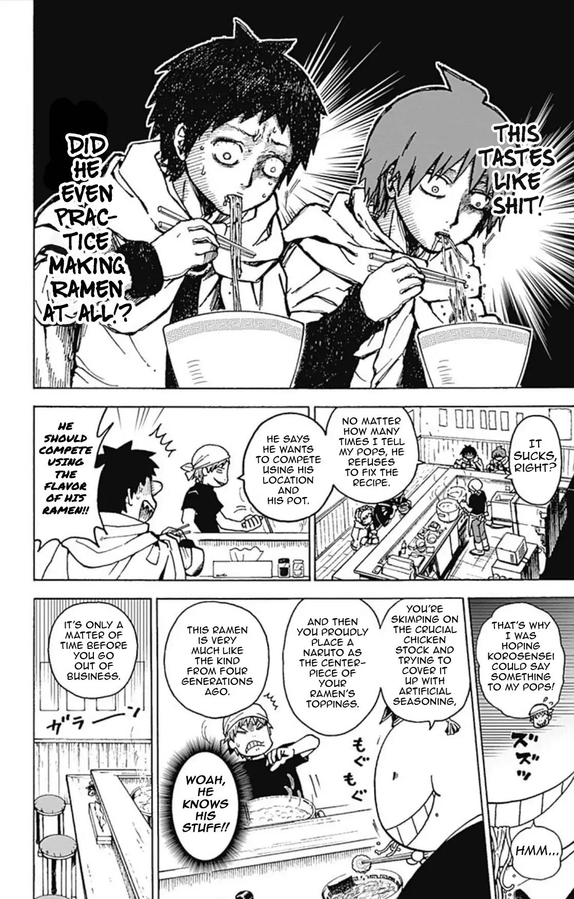 Ansatsu Kyoushitsu Spin-off Koro-sense Q! Chapter 15 page 4 - Chapter 15: Legendary Ramen