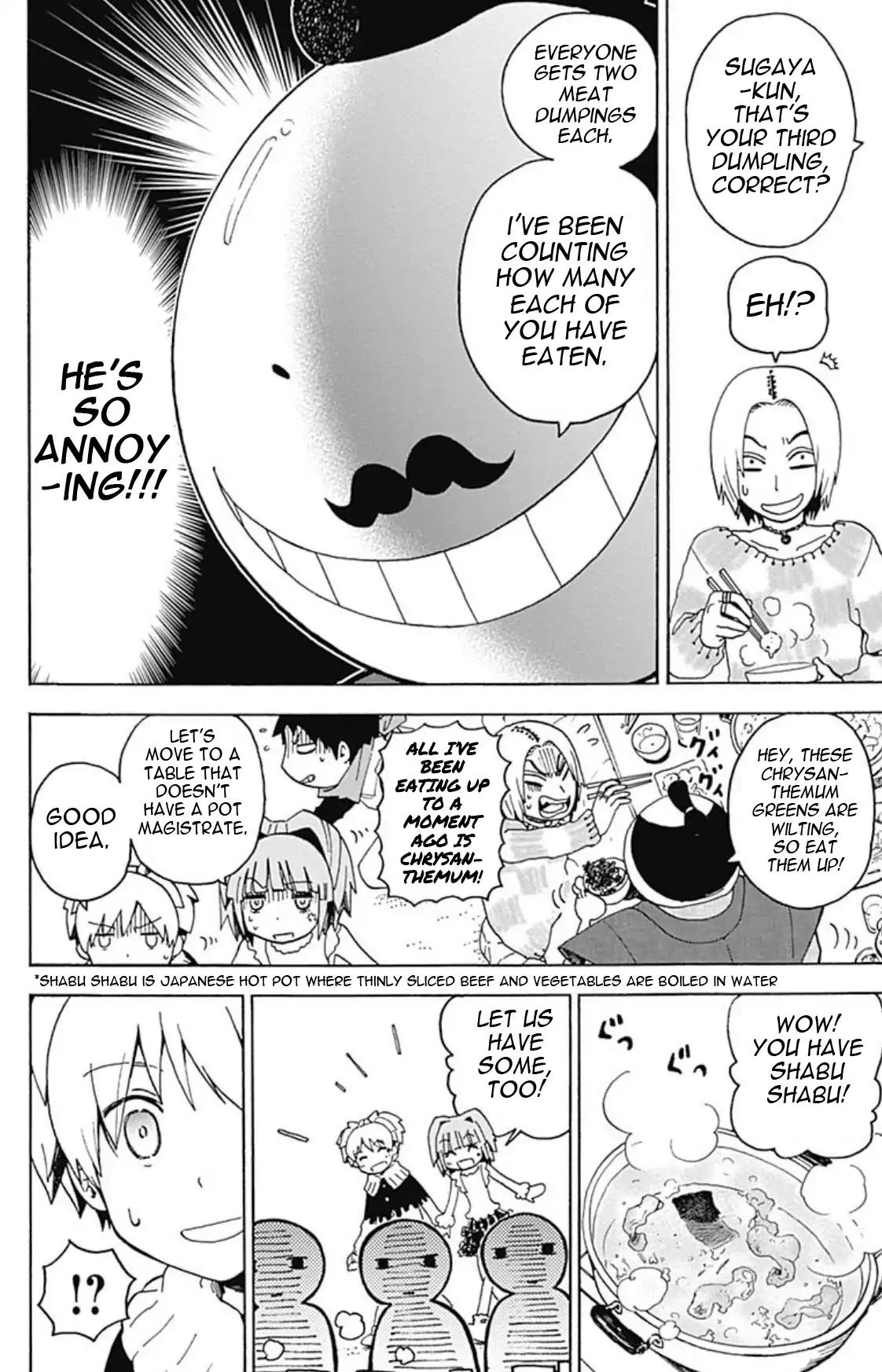 Ansatsu Kyoushitsu Spin-off Koro-sense Q! Chapter 16 page 13 - Chapter 16: Class E's Hot Pot Party