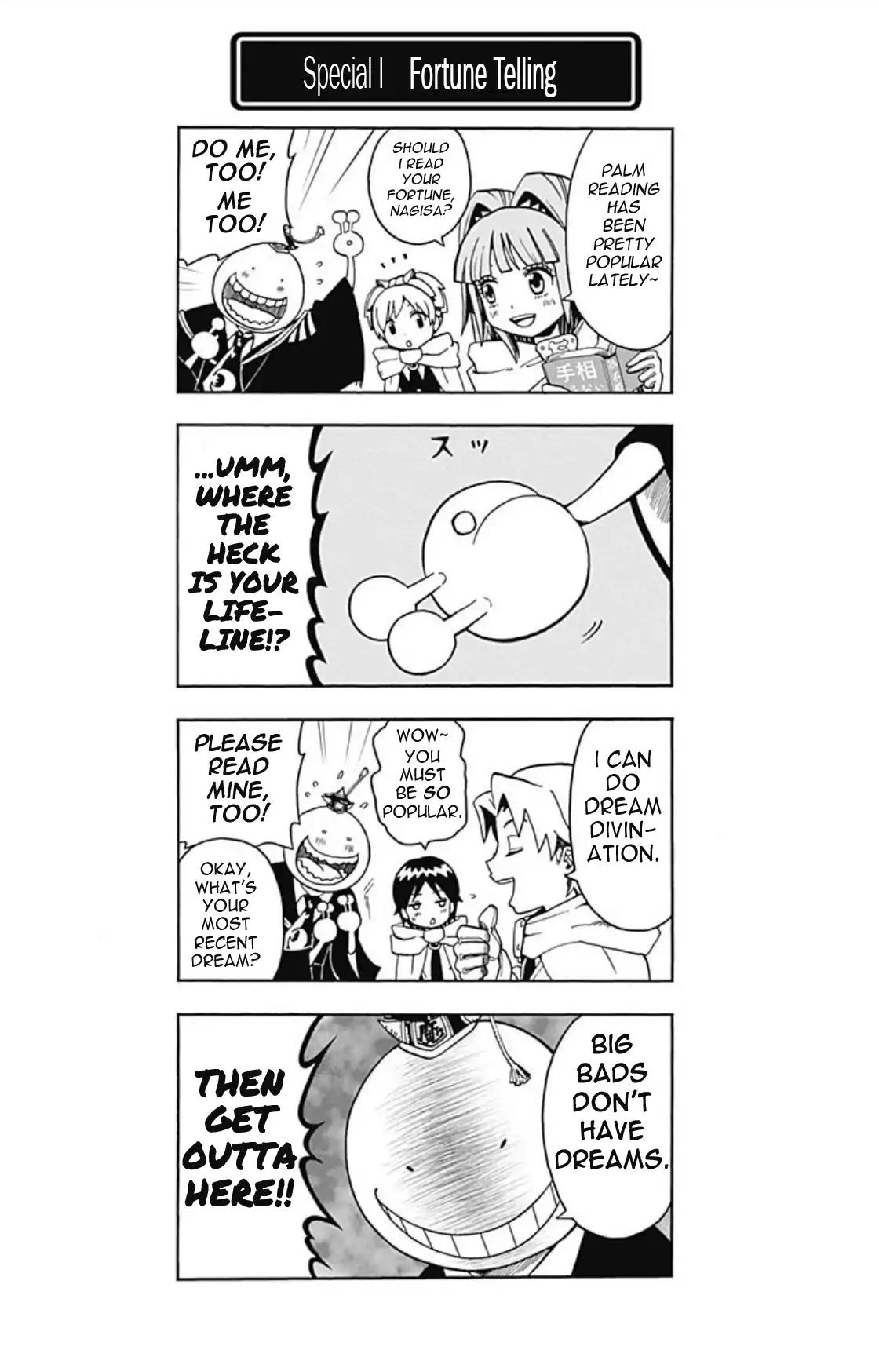 Ansatsu Kyoushitsu Spin-off Koro-sense Q! Chapter 17.5 page 1 - Chapter 17.5: Volume 3 Extras