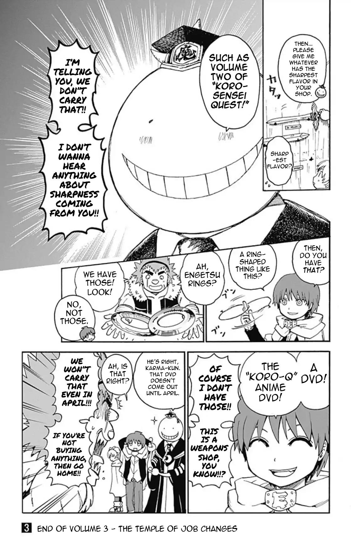Ansatsu Kyoushitsu Spin-off Koro-sense Q! Chapter 17.5 page 7 - Chapter 17.5: Volume 3 Extras