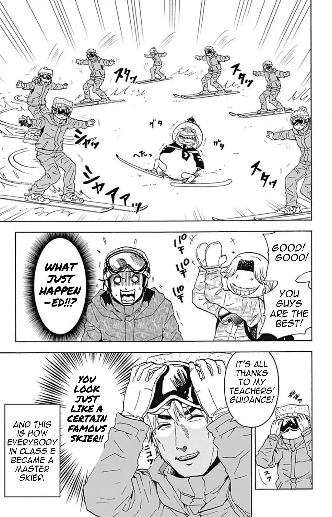 Ansatsu Kyoushitsu Spin-off Koro-sense Q! Chapter 17 page 14 - Chapter 17: Class E Skis