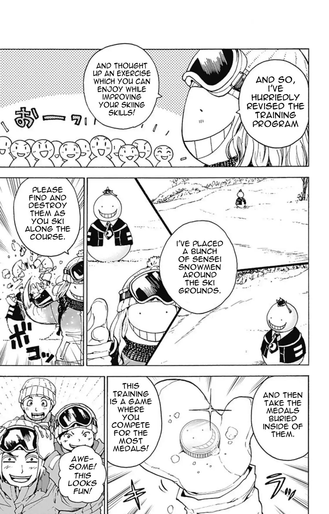 Ansatsu Kyoushitsu Spin-off Koro-sense Q! Chapter 17 page 4 - Chapter 17: Class E Skis