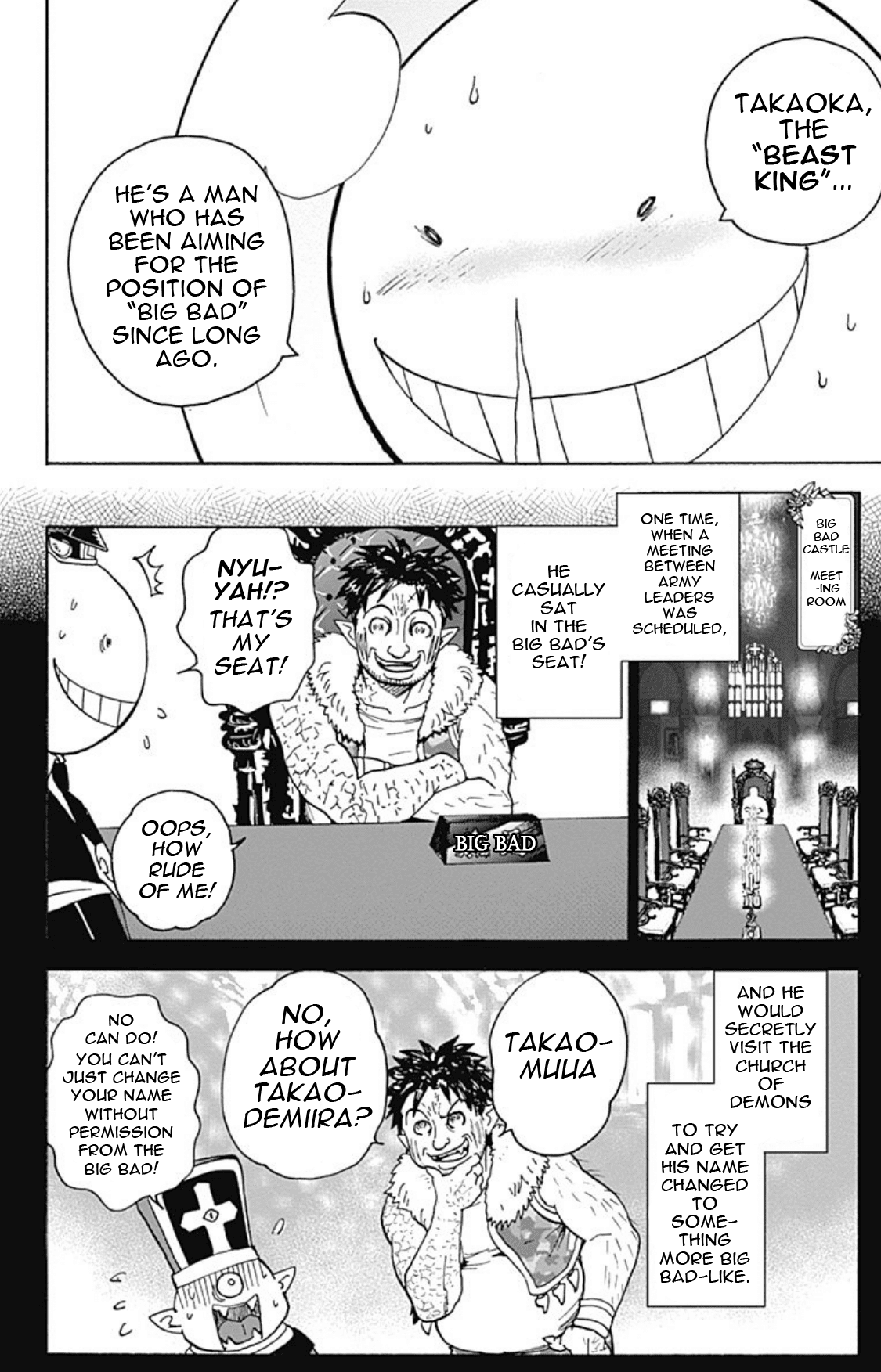 Ansatsu Kyoushitsu Spin-off Koro-sense Q! Chapter 18 page 10 - Chapter 18: Takaoka, The Beast King