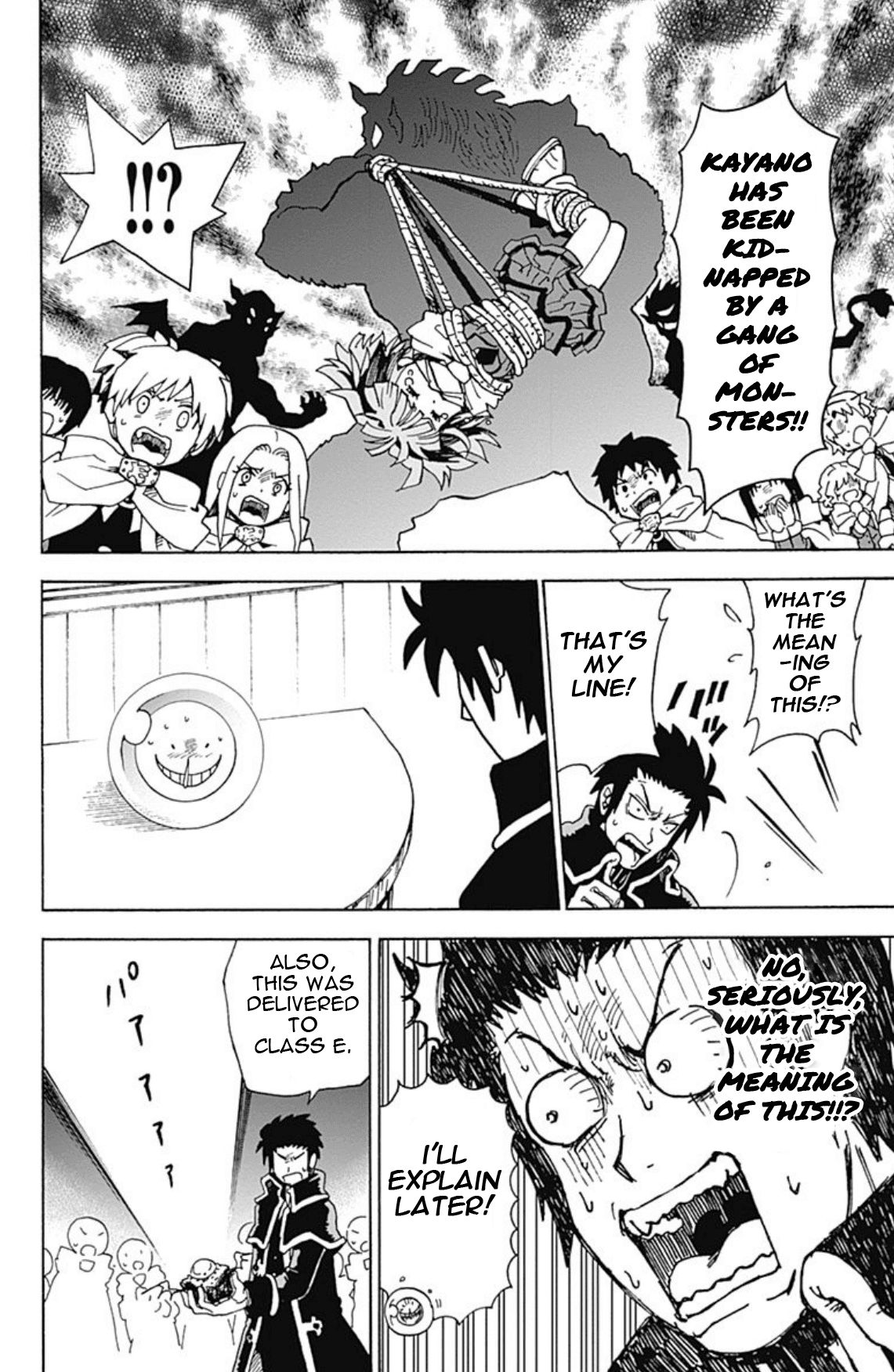 Ansatsu Kyoushitsu Spin-off Koro-sense Q! Chapter 18 page 8 - Chapter 18: Takaoka, The Beast King