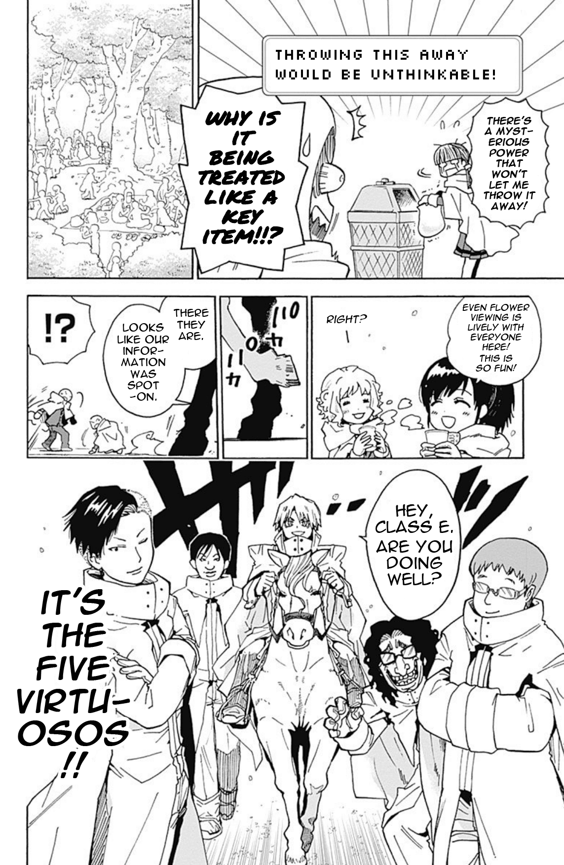 Ansatsu Kyoushitsu Spin-off Koro-sense Q! Chapter 19 page 4 - Chapter 19: Class E Goes Flower Viewing