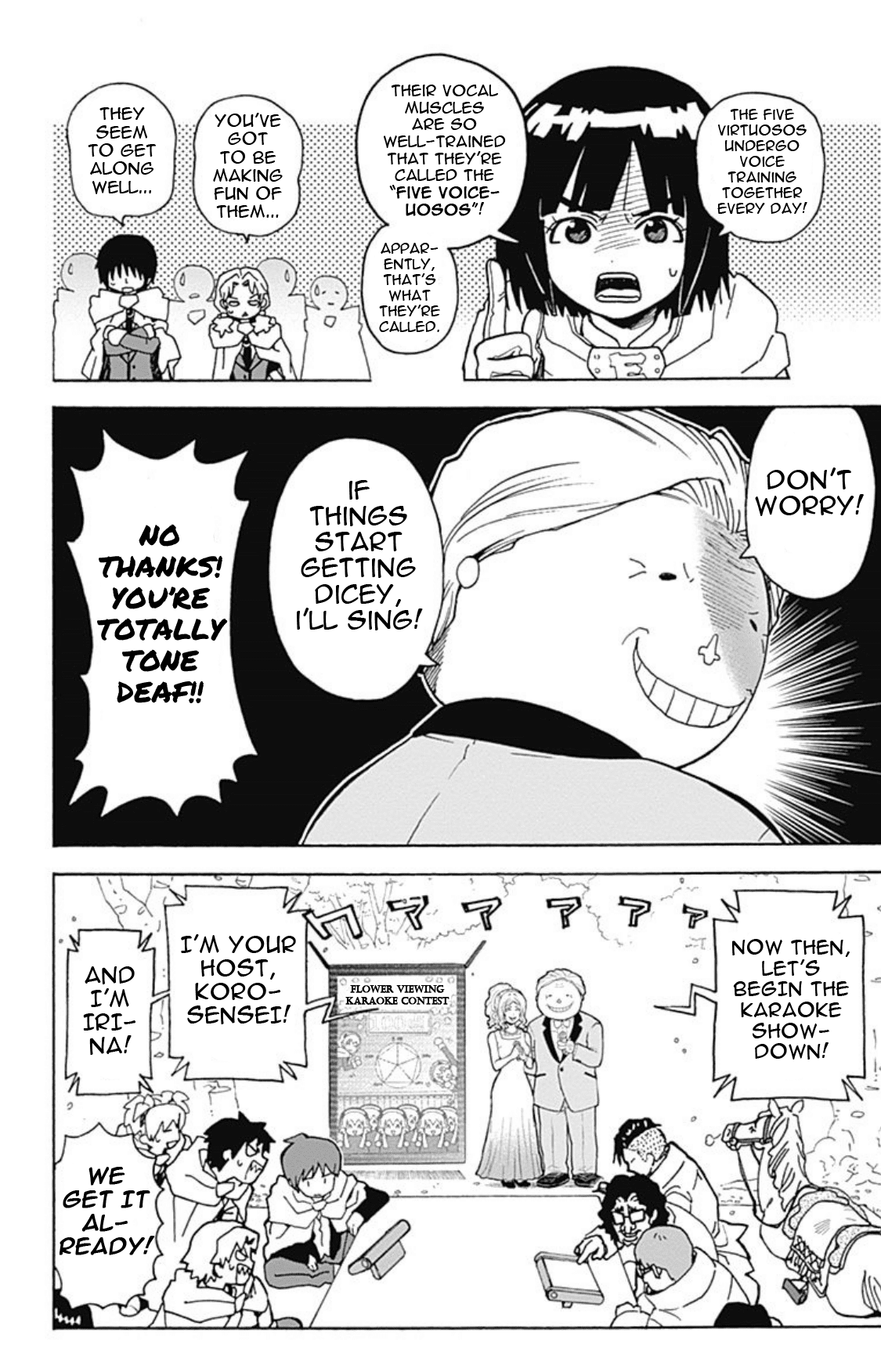 Ansatsu Kyoushitsu Spin-off Koro-sense Q! Chapter 19 page 8 - Chapter 19: Class E Goes Flower Viewing