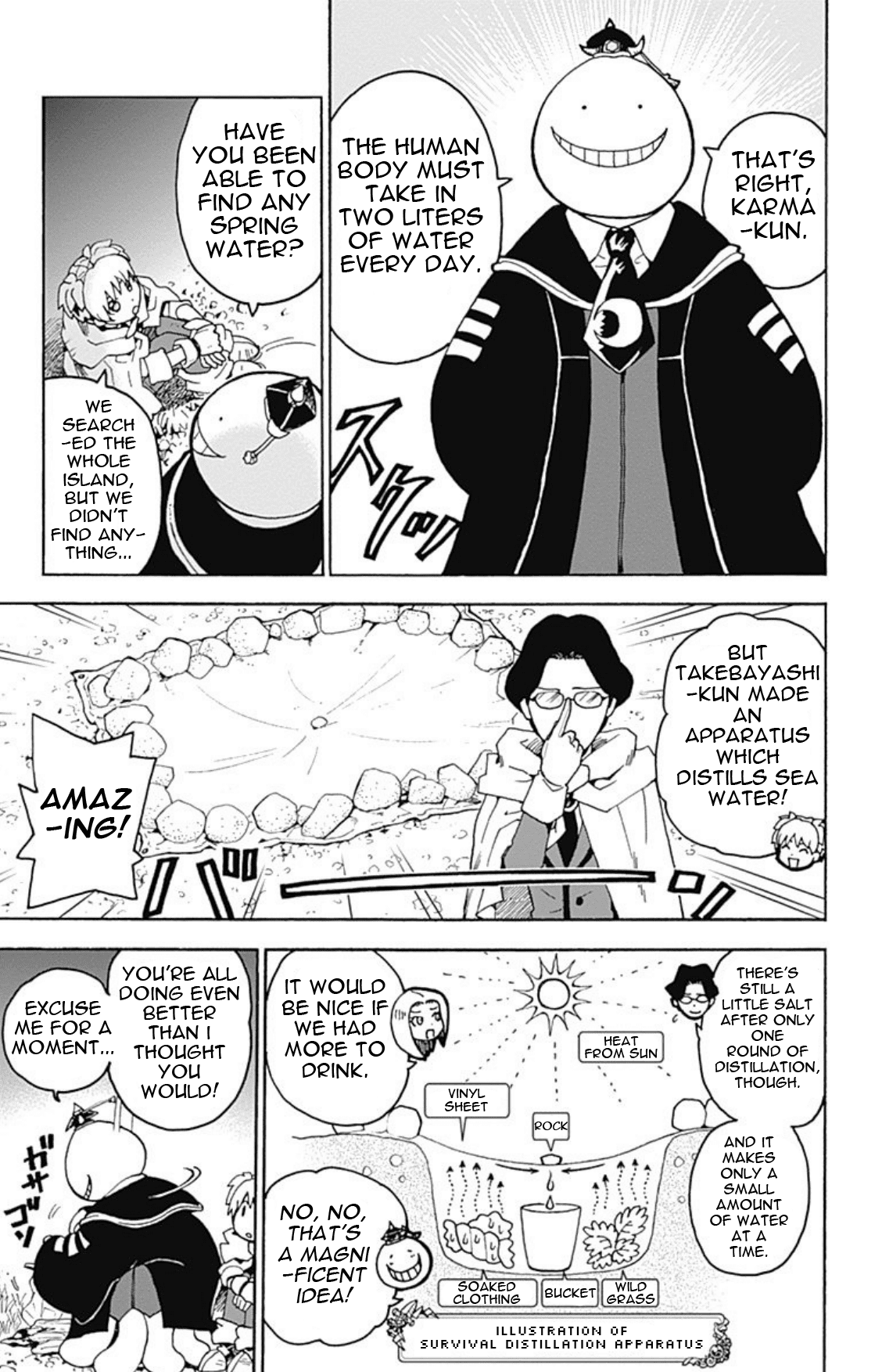 Ansatsu Kyoushitsu Spin-off Koro-sense Q! Chapter 20 page 13 - Chapter 20: Class E's Castaway Adventure