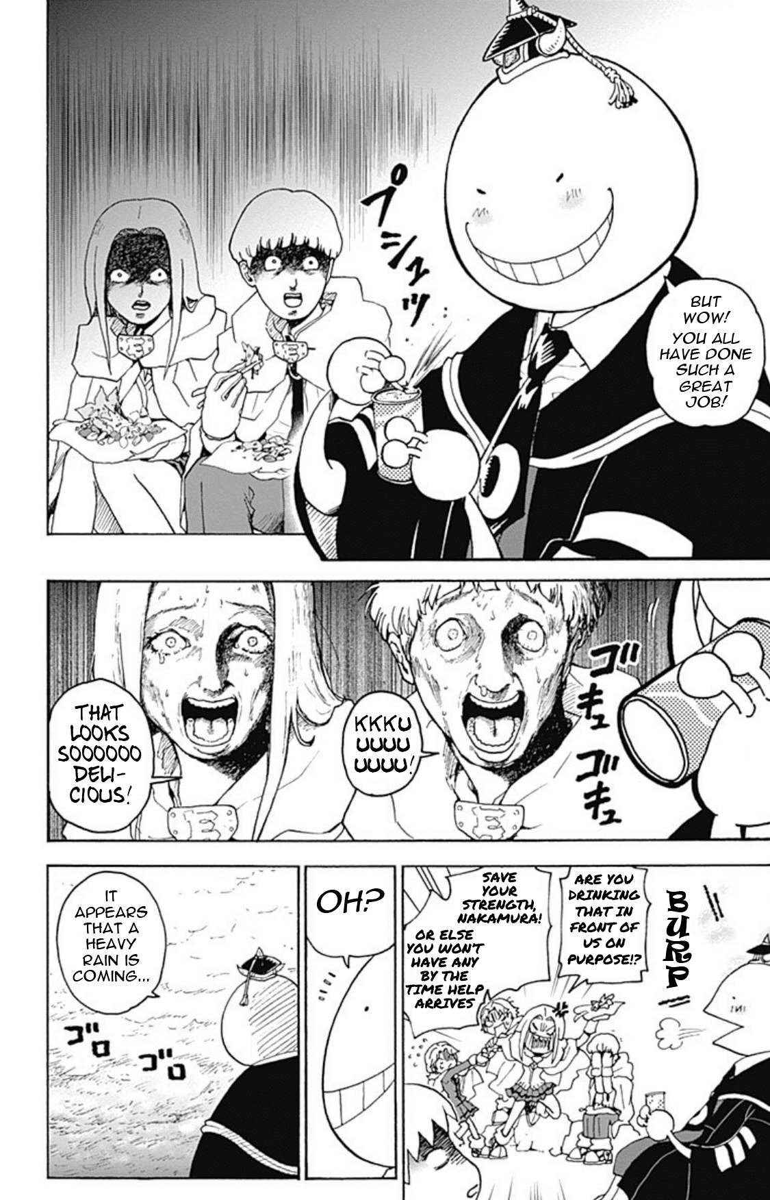 Ansatsu Kyoushitsu Spin-off Koro-sense Q! Chapter 20 page 14 - Chapter 20: Class E's Castaway Adventure