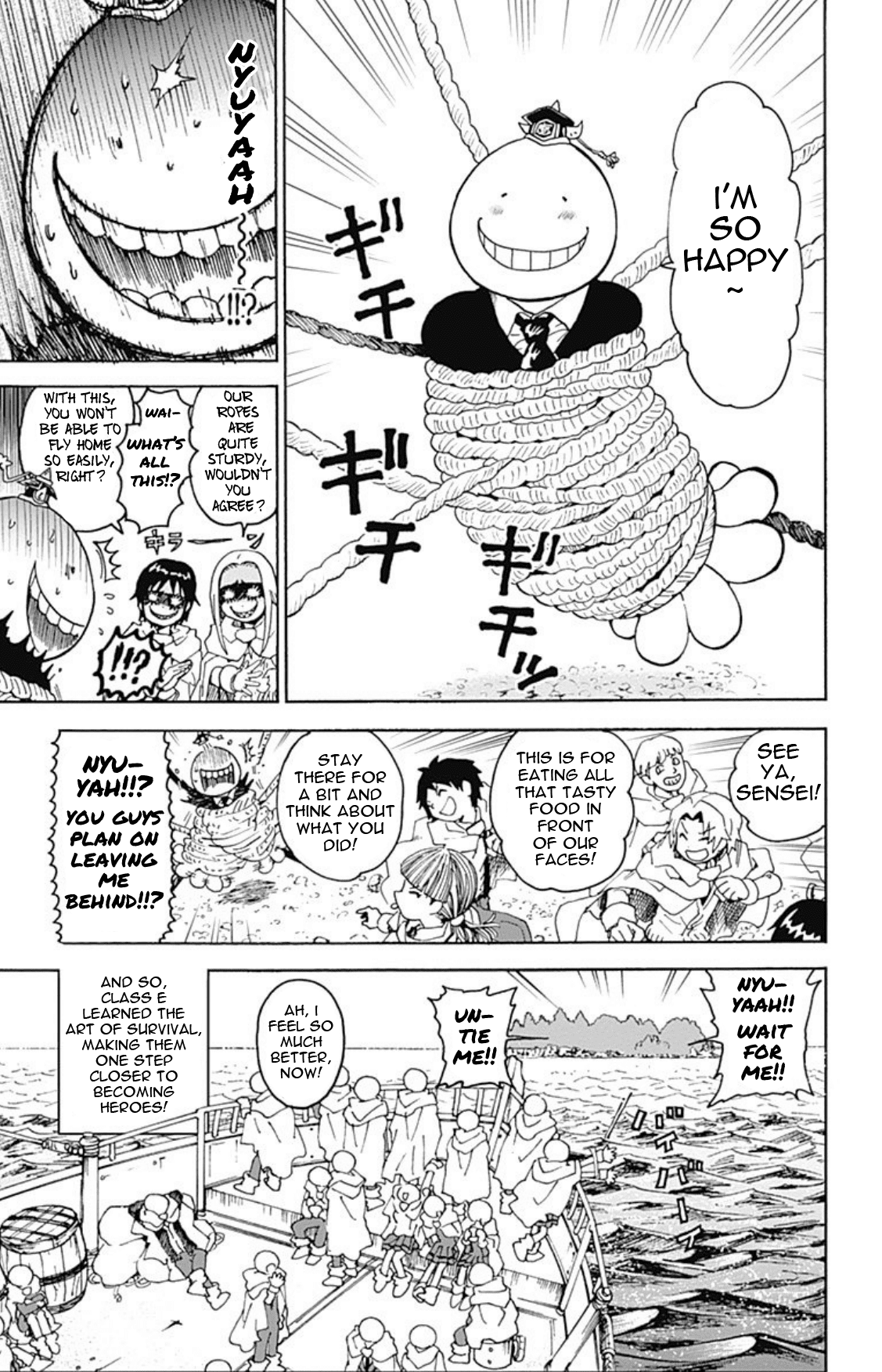 Ansatsu Kyoushitsu Spin-off Koro-sense Q! Chapter 20 page 21 - Chapter 20: Class E's Castaway Adventure