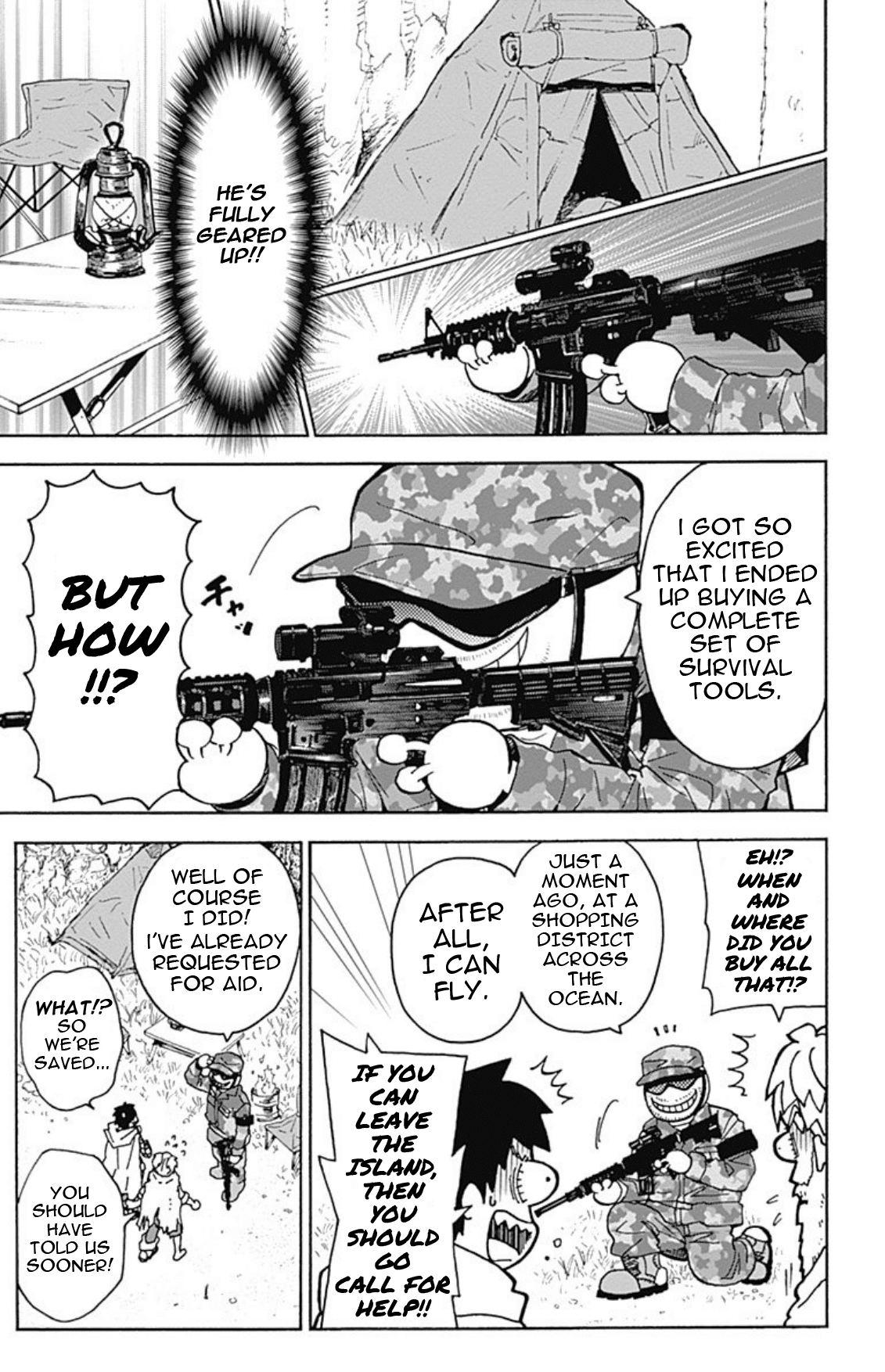 Ansatsu Kyoushitsu Spin-off Koro-sense Q! Chapter 20 page 5 - Chapter 20: Class E's Castaway Adventure