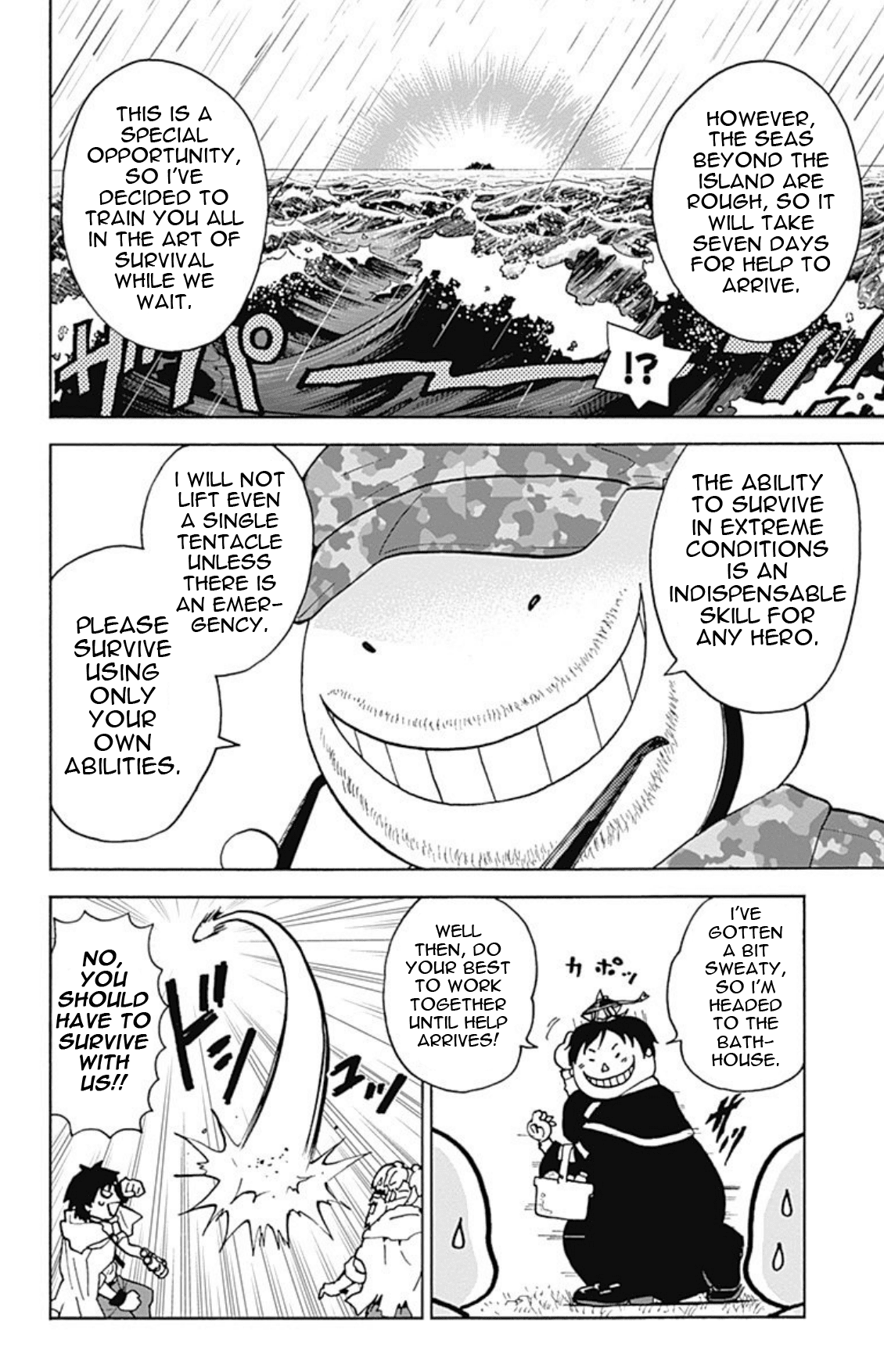 Ansatsu Kyoushitsu Spin-off Koro-sense Q! Chapter 20 page 6 - Chapter 20: Class E's Castaway Adventure