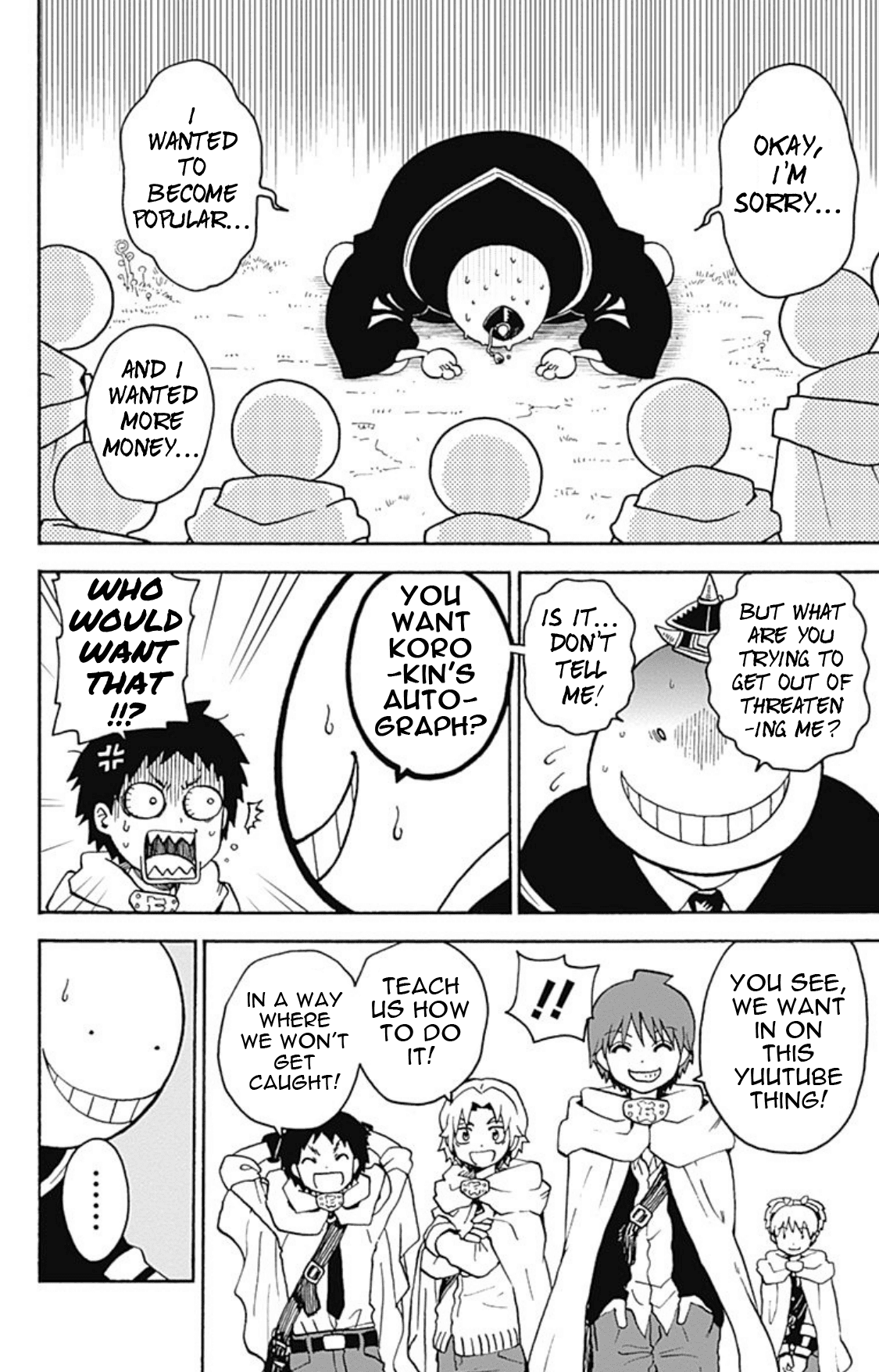 Ansatsu Kyoushitsu Spin-off Koro-sense Q! Chapter 21 page 10 - Chapter 21: Class E & YuuTube