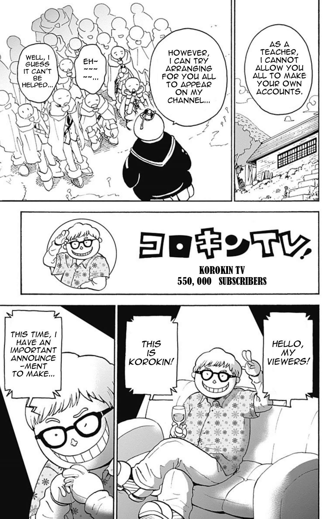 Ansatsu Kyoushitsu Spin-off Koro-sense Q! Chapter 21 page 11 - Chapter 21: Class E & YuuTube