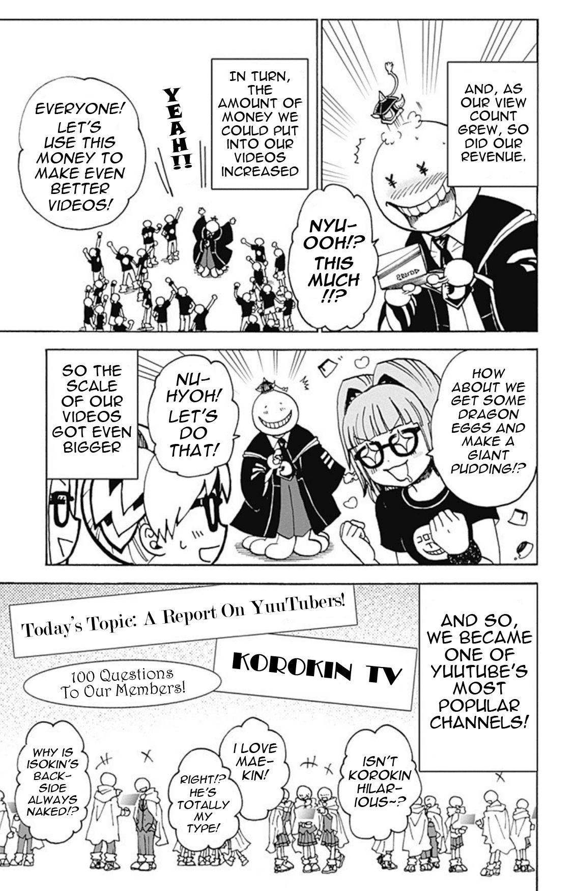 Ansatsu Kyoushitsu Spin-off Koro-sense Q! Chapter 21 page 21 - Chapter 21: Class E & YuuTube