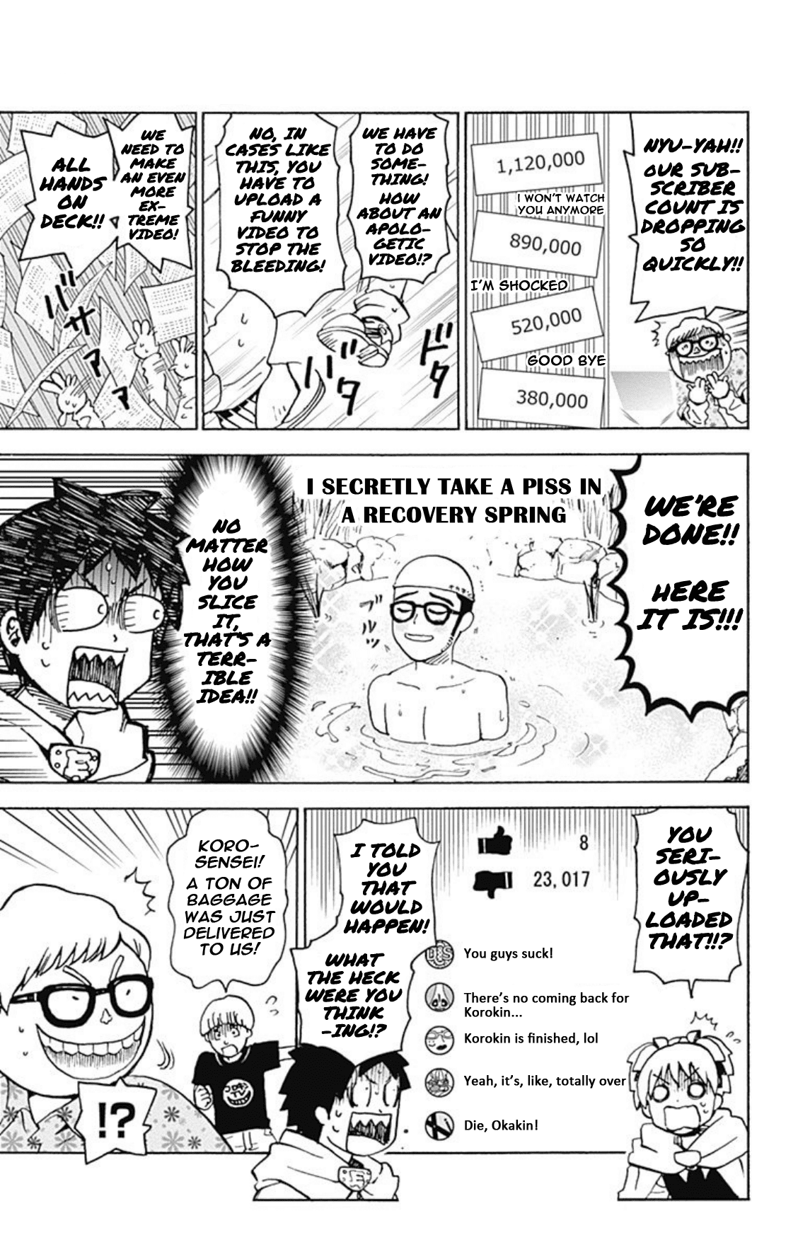 Ansatsu Kyoushitsu Spin-off Koro-sense Q! Chapter 21 page 29 - Chapter 21: Class E & YuuTube