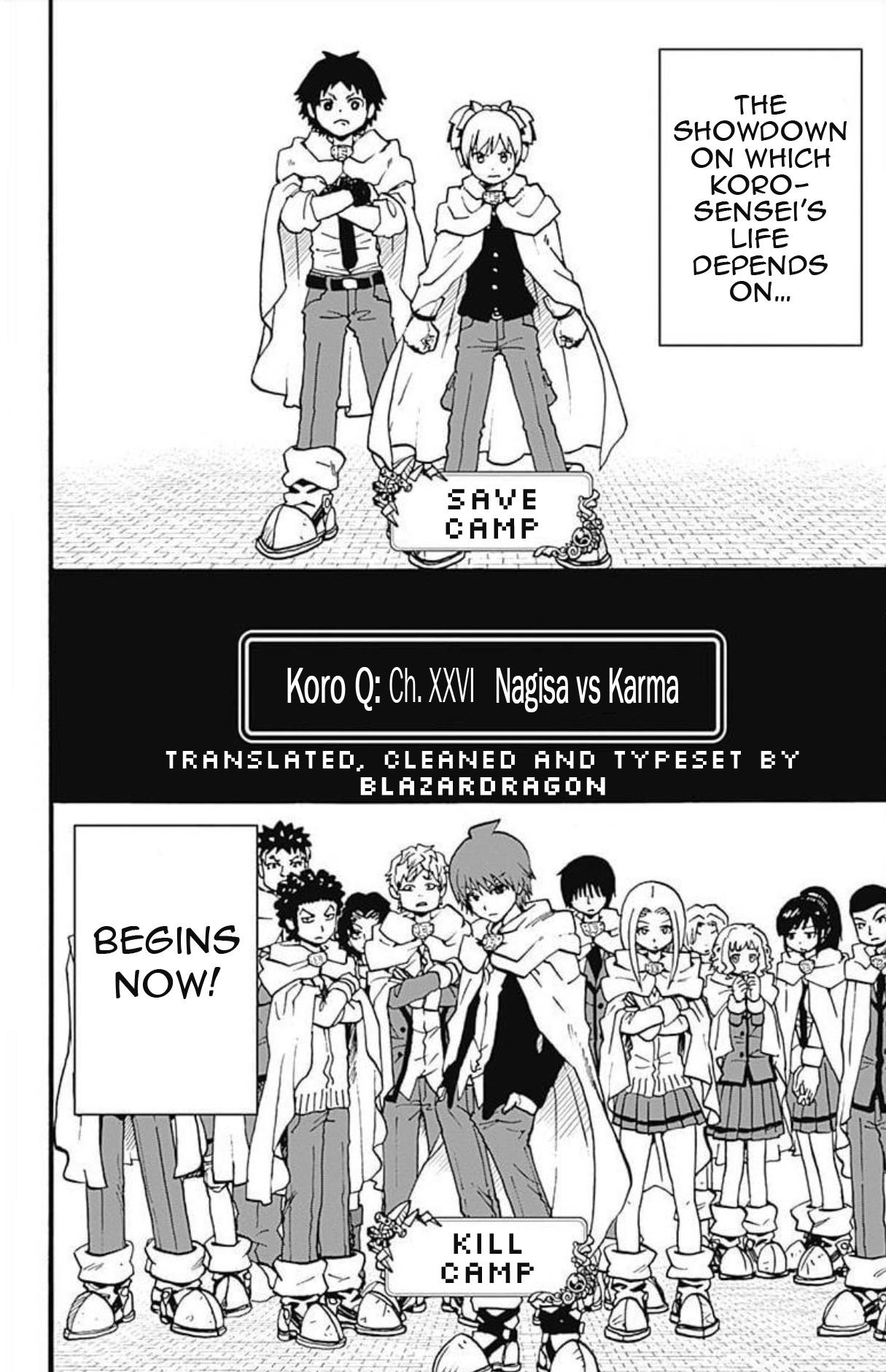 Ansatsu Kyoushitsu Spin-off Koro-sense Q! Chapter 24 page 2 - Chapter 24: Nagisa vs Karma