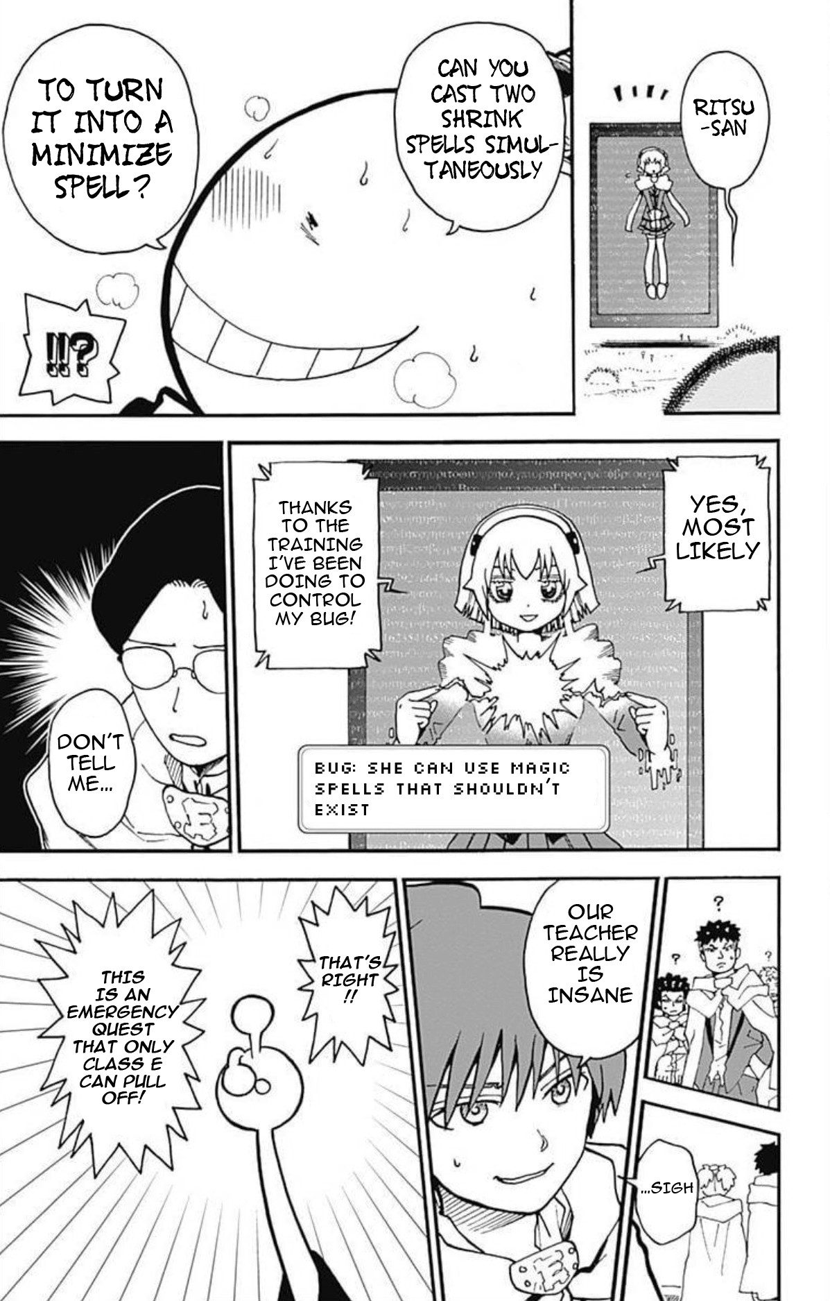 Ansatsu Kyoushitsu Spin-off Koro-sense Q! Chapter 25 page 12 - Chapter 25: Find the Big Bad's Tentacles