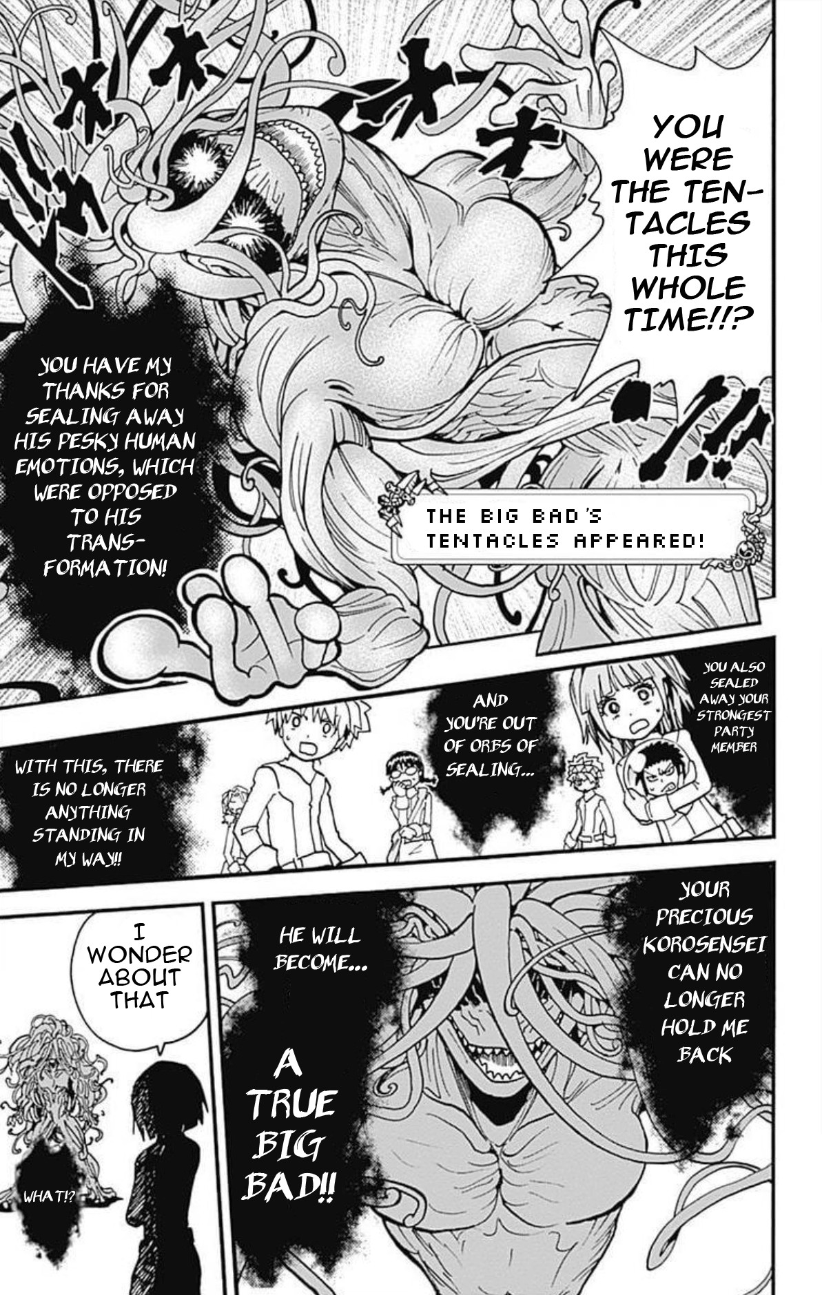 Ansatsu Kyoushitsu Spin-off Koro-sense Q! Chapter 25 page 28 - Chapter 25: Find the Big Bad's Tentacles