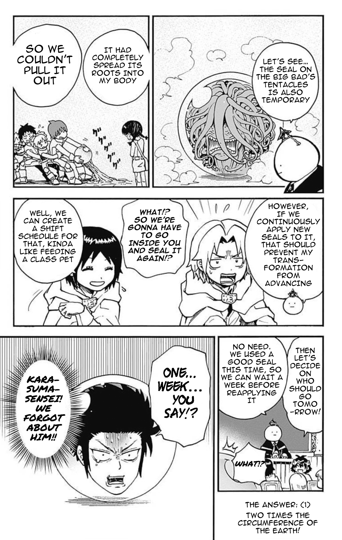 Ansatsu Kyoushitsu Spin-off Koro-sense Q! Chapter 25 page 32 - Chapter 25: Find the Big Bad's Tentacles