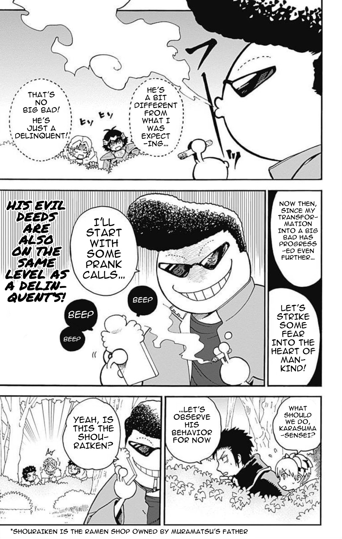 Ansatsu Kyoushitsu Spin-off Koro-sense Q! Chapter 25 page 6 - Chapter 25: Find the Big Bad's Tentacles