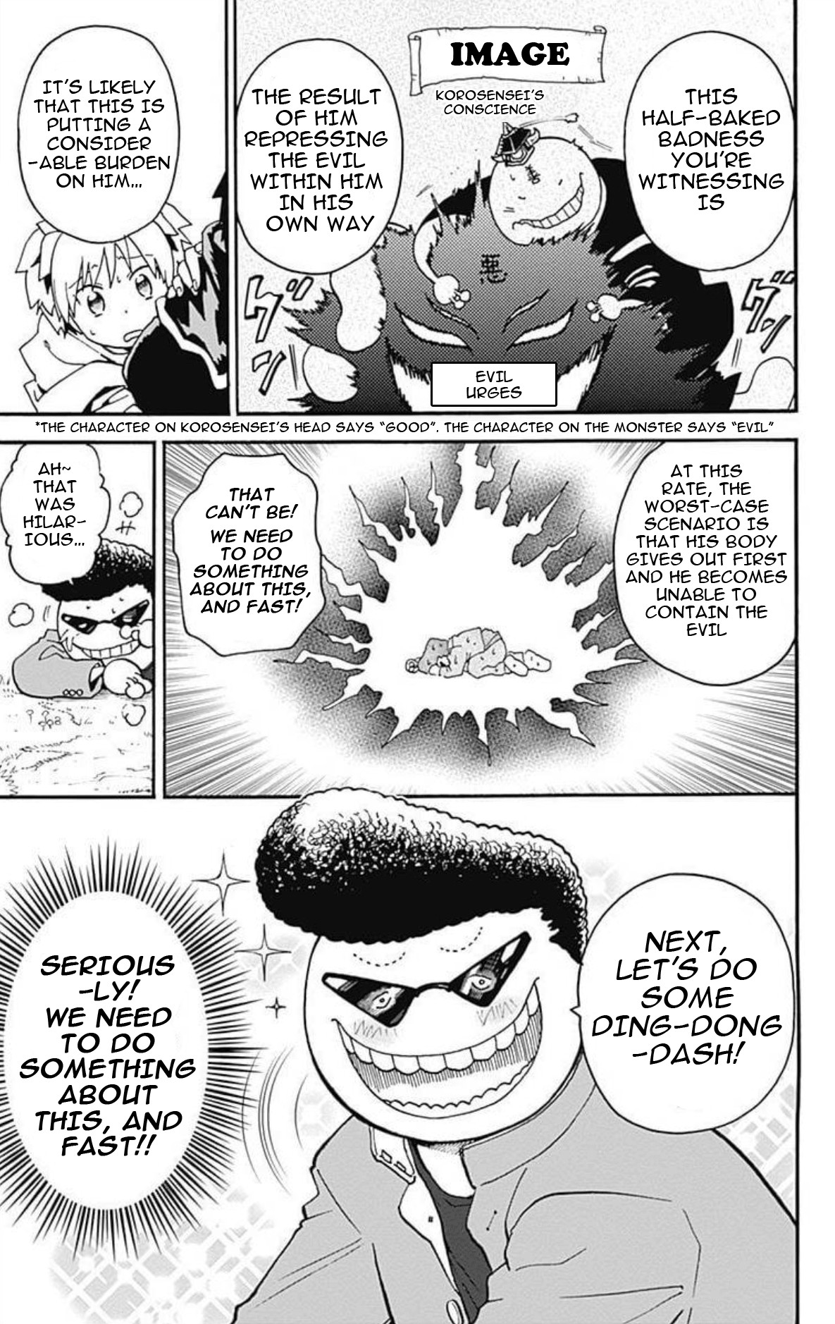 Ansatsu Kyoushitsu Spin-off Koro-sense Q! Chapter 25 page 8 - Chapter 25: Find the Big Bad's Tentacles