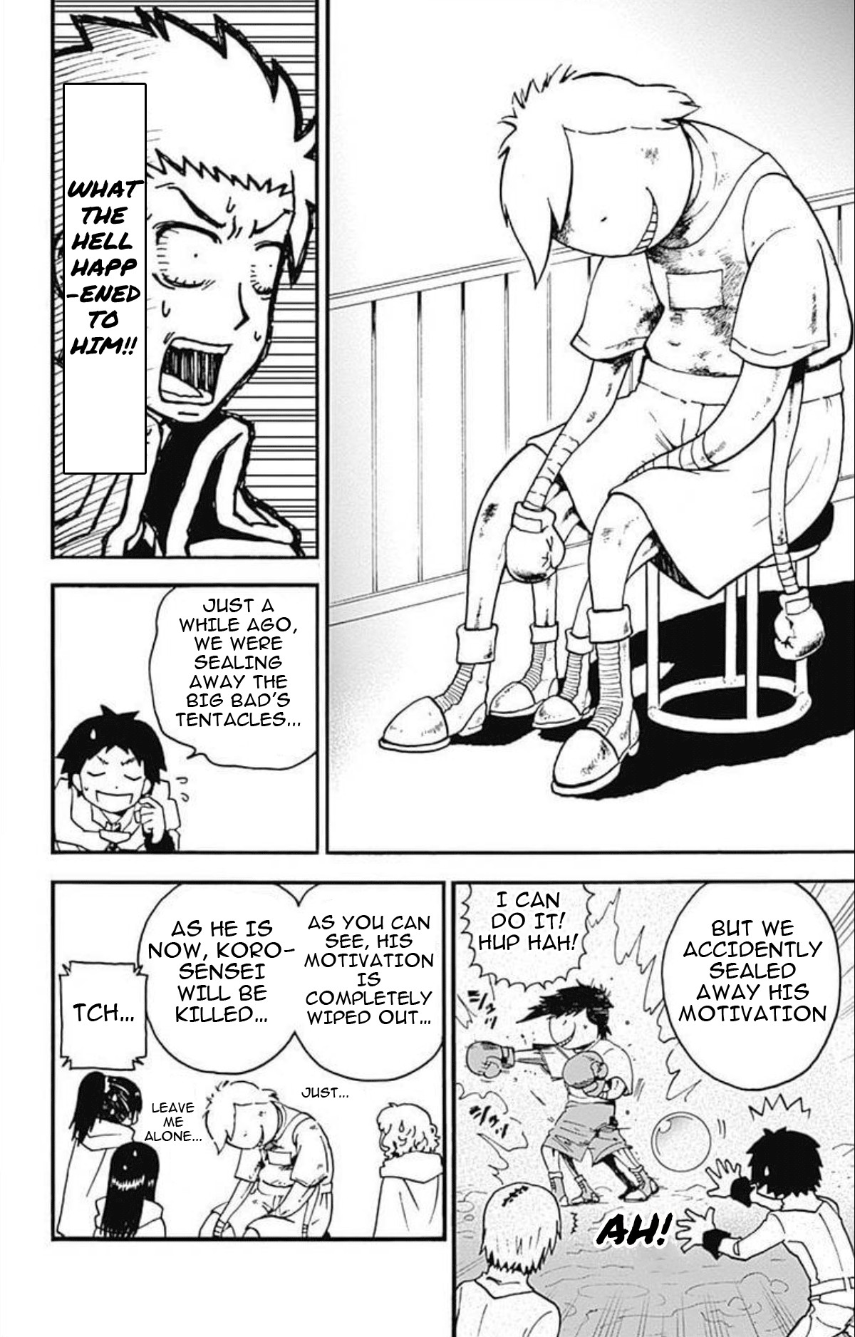 Ansatsu Kyoushitsu Spin-off Koro-sense Q! Chapter 26 page 13 - Chapter 26: The Big Bad Castle's Line of Defense