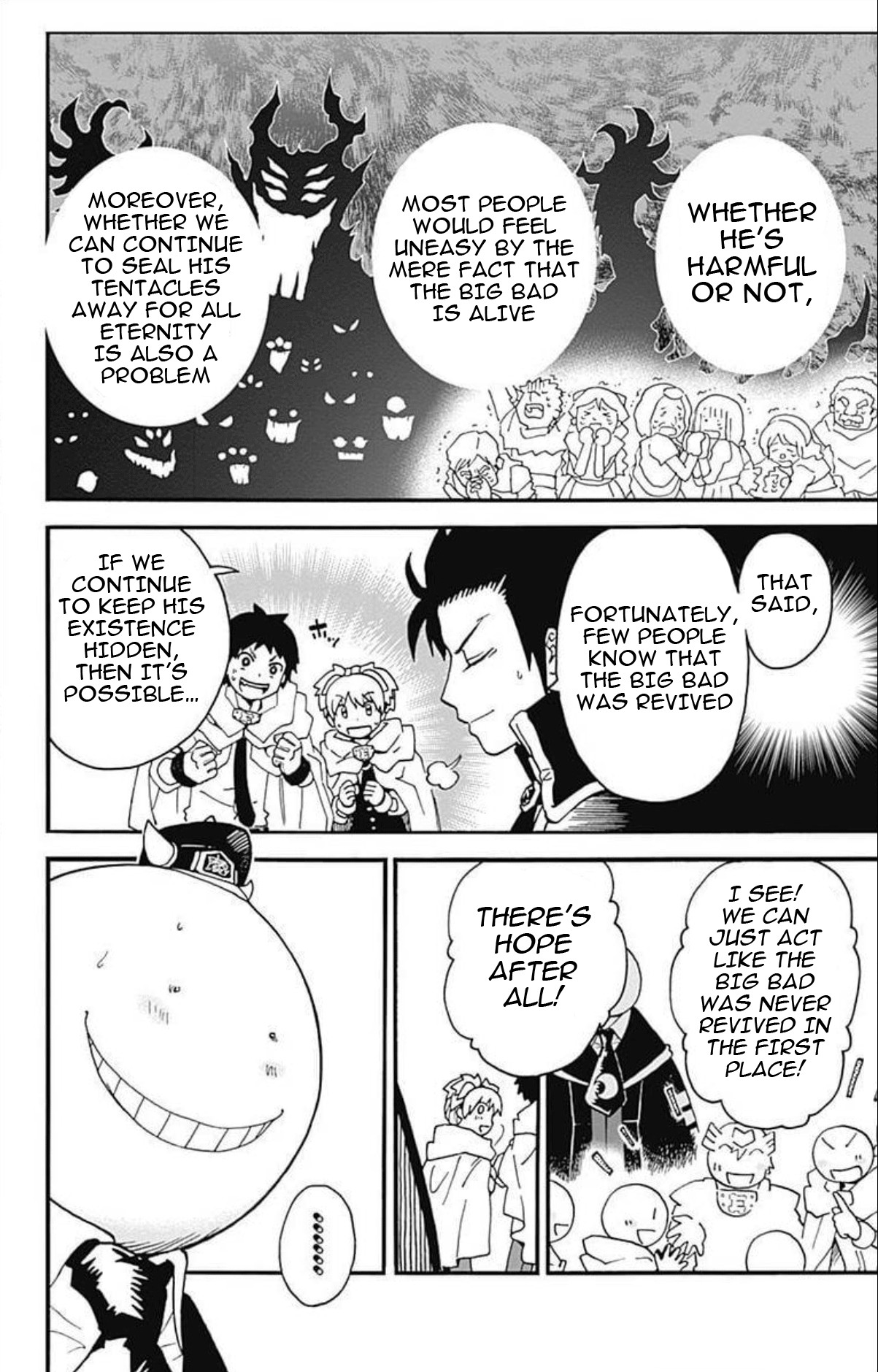 Ansatsu Kyoushitsu Spin-off Koro-sense Q! Chapter 26 page 9 - Chapter 26: The Big Bad Castle's Line of Defense