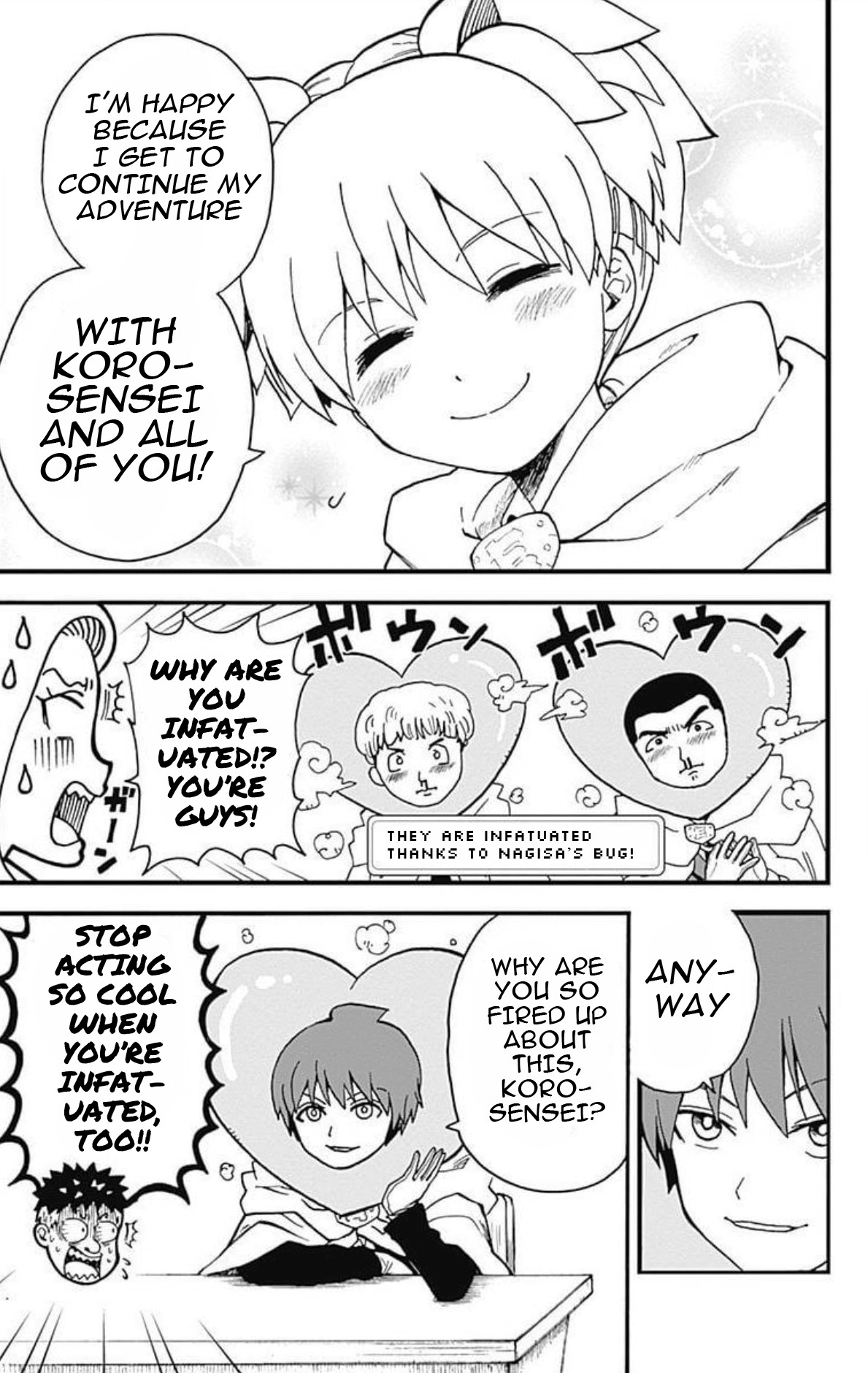 Ansatsu Kyoushitsu Spin-off Koro-sense Q! Chapter 28 page 38 - Chapter 28: A Never-Ending Journey