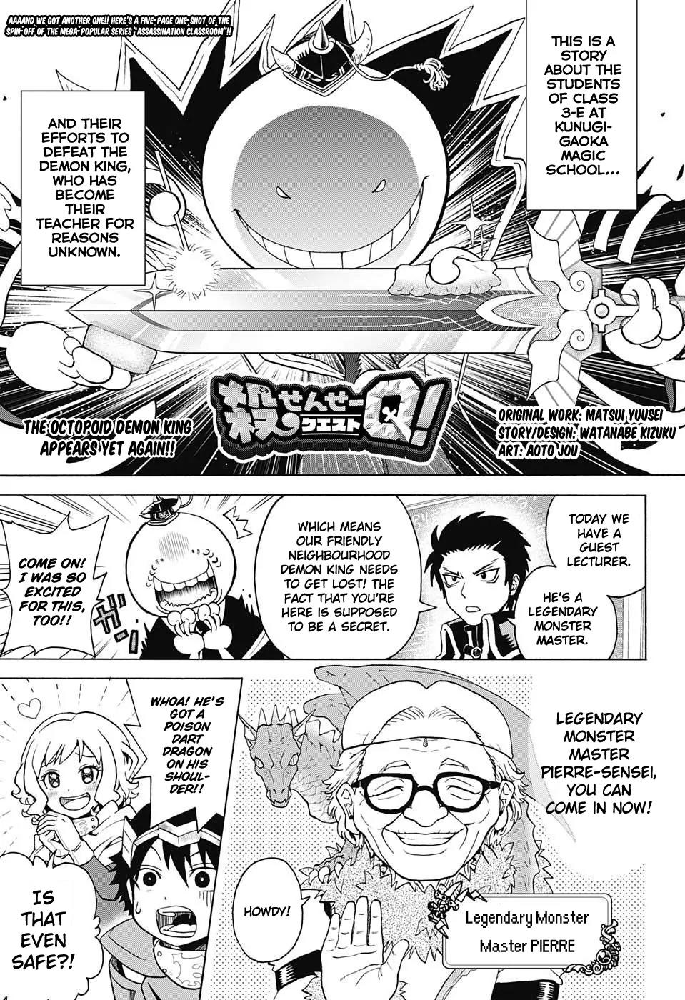 Ansatsu Kyoushitsu Spin-off Koro-sense Q! Chapter 3.5 page 2 - Chapter 3.5: Side-story 3 (WSJ Special)