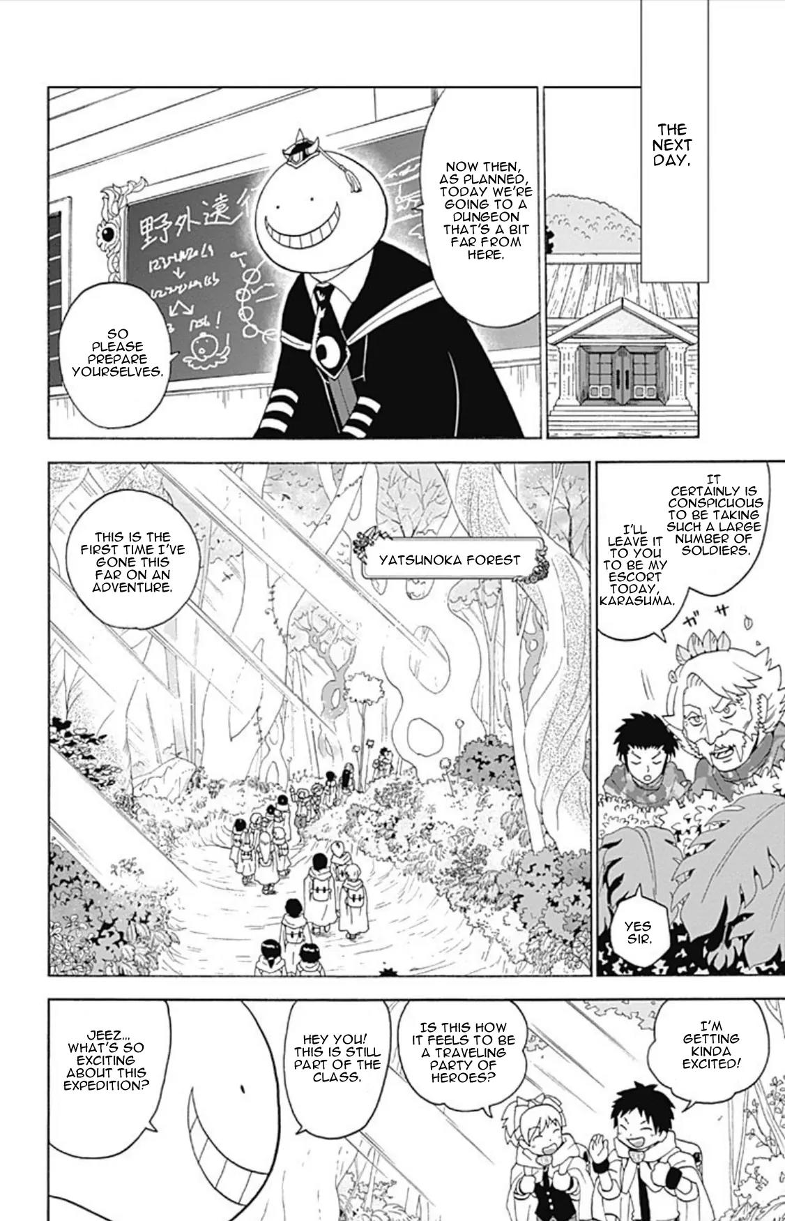 Ansatsu Kyoushitsu Spin-off Koro-sense Q! Chapter 4 page 13 - Chapter 4: The Ruins of Betrayal