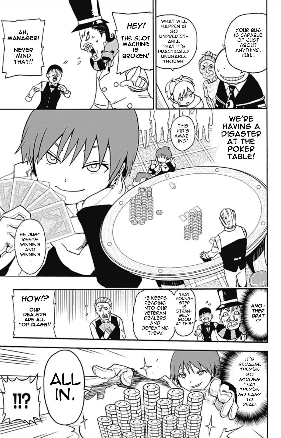 Ansatsu Kyoushitsu Spin-off Koro-sense Q! Chapter 8 page 12 - Chapter 8: Lobos Casino