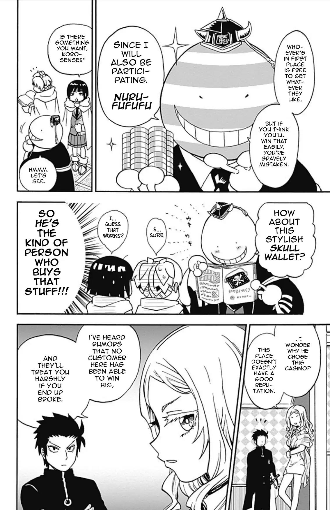 Ansatsu Kyoushitsu Spin-off Koro-sense Q! Chapter 8 page 5 - Chapter 8: Lobos Casino
