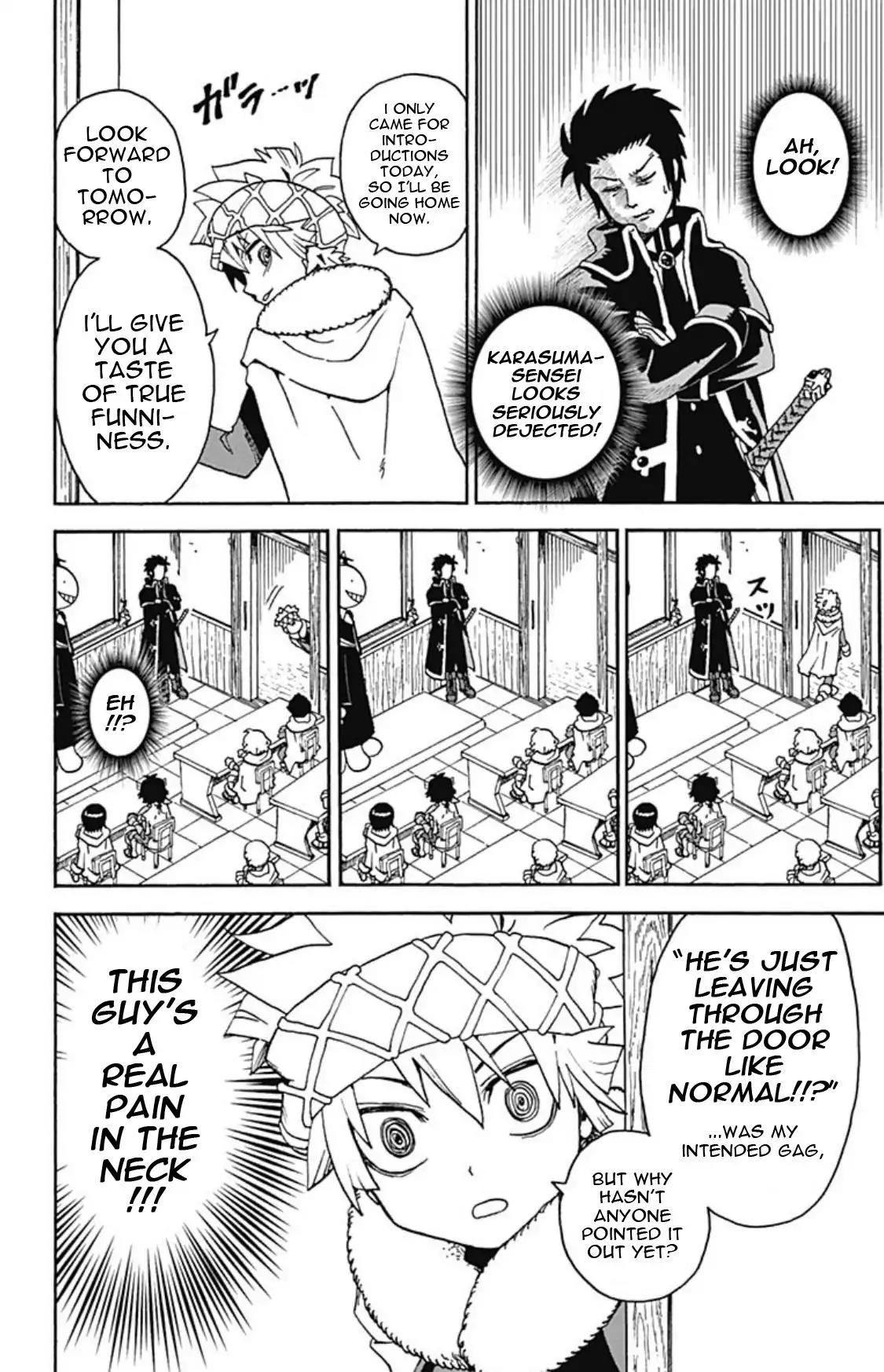 Ansatsu Kyoushitsu Spin-off Koro-sense Q! Chapter 9 page 18 - Chapter 9: The Silver Berserker