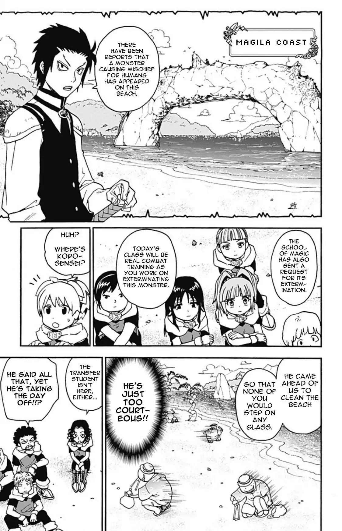 Ansatsu Kyoushitsu Spin-off Koro-sense Q! Chapter 9 page 21 - Chapter 9: The Silver Berserker