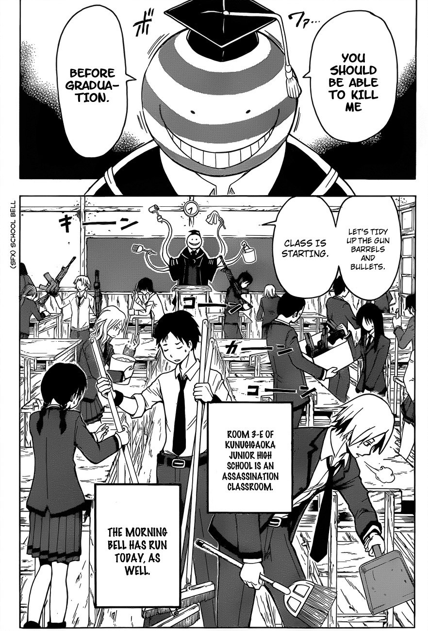 Ansatsu Kyoushitsu Chapter 1 page 10 - Chapter 1 : Assassination Time.