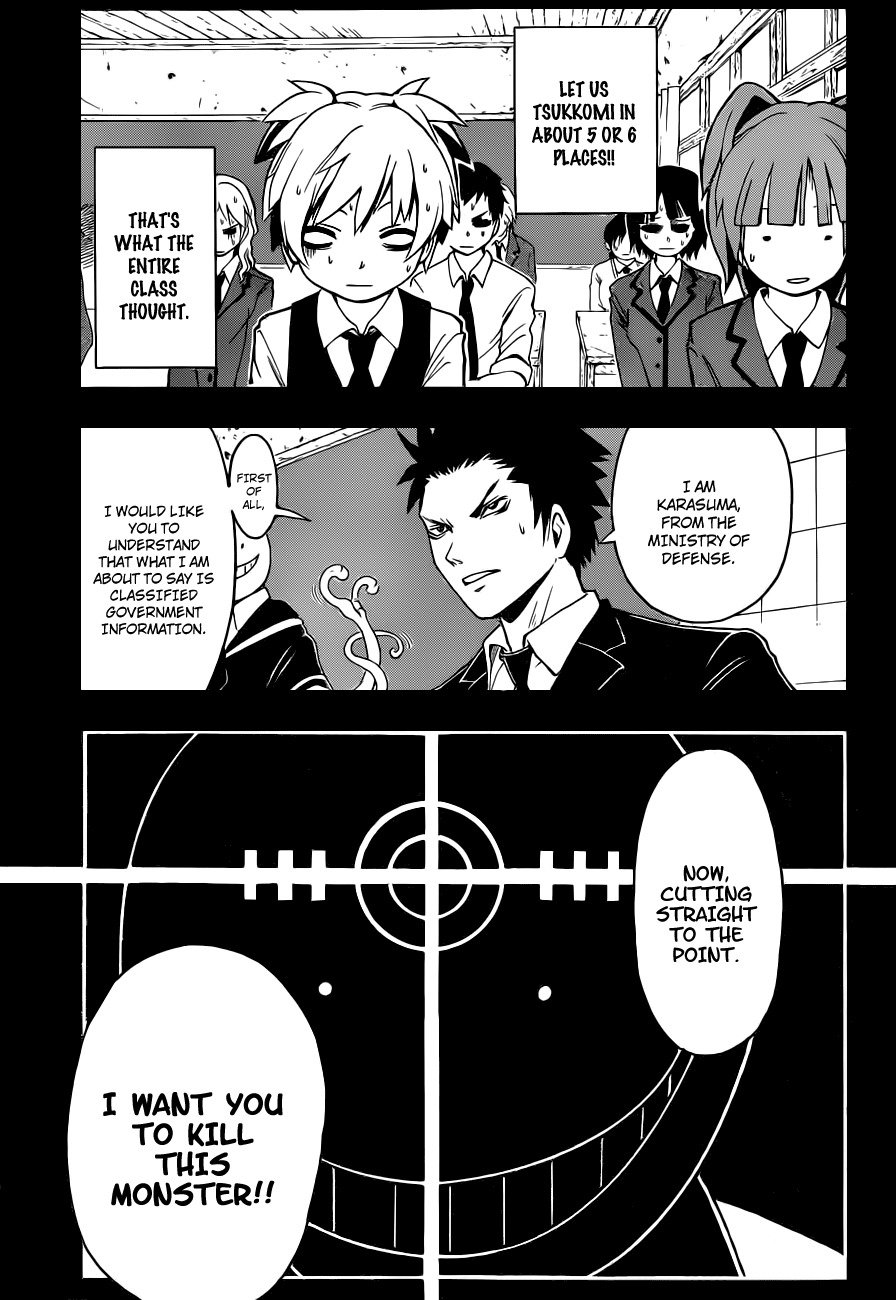 Ansatsu Kyoushitsu Chapter 1 page 13 - Chapter 1 : Assassination Time.