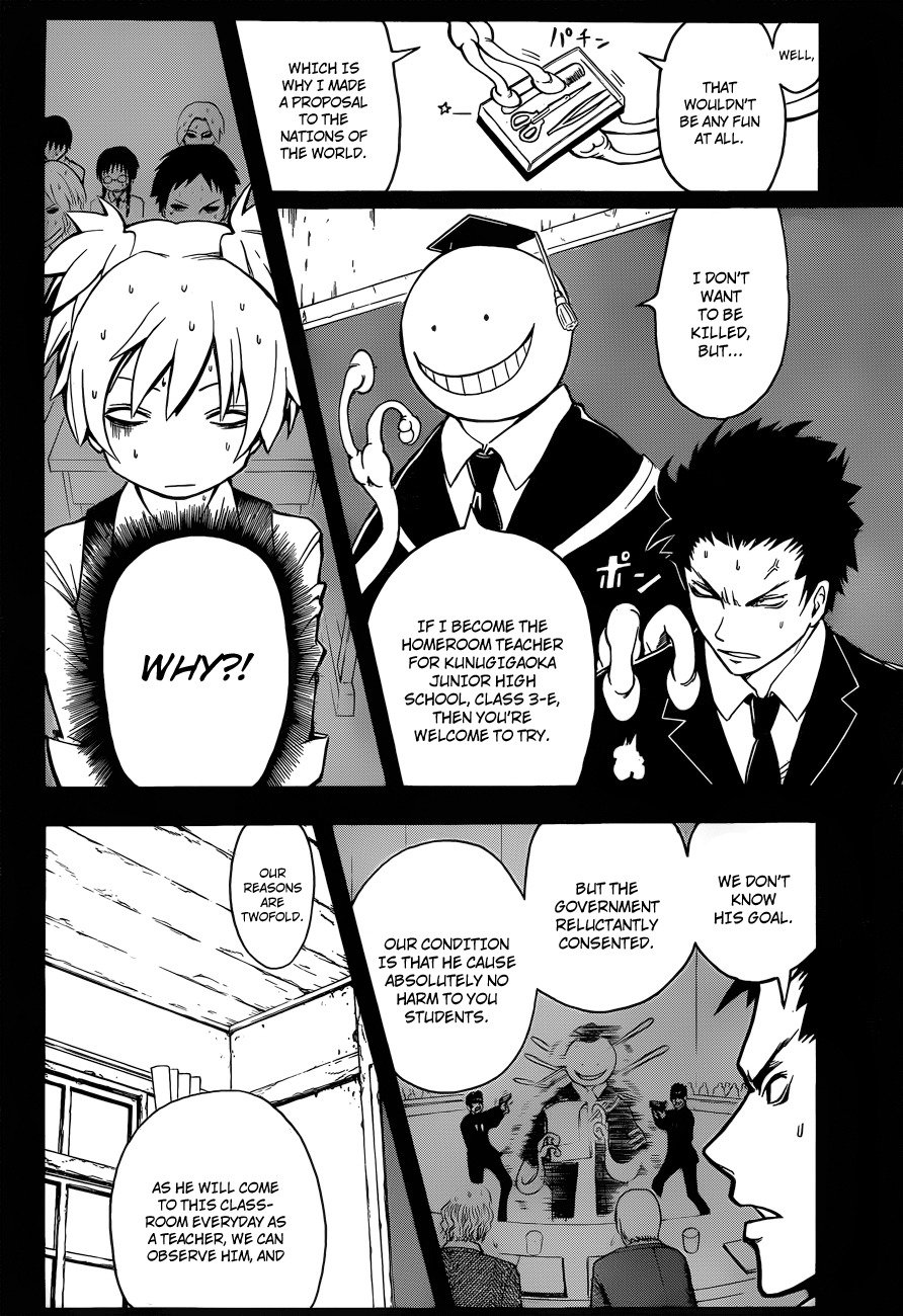 Ansatsu Kyoushitsu Chapter 1 page 16 - Chapter 1 : Assassination Time.