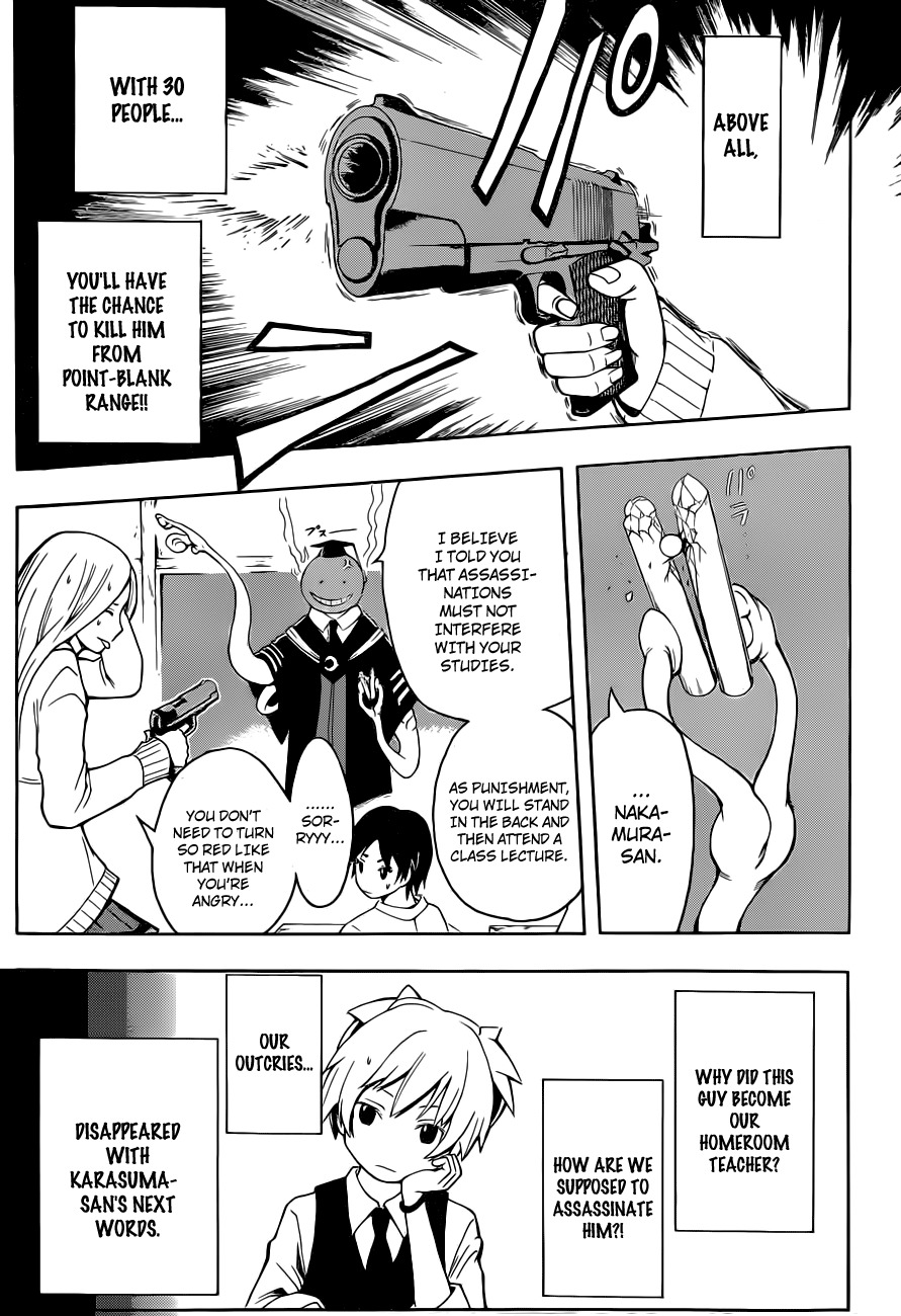 Ansatsu Kyoushitsu Chapter 1 page 17 - Chapter 1 : Assassination Time.