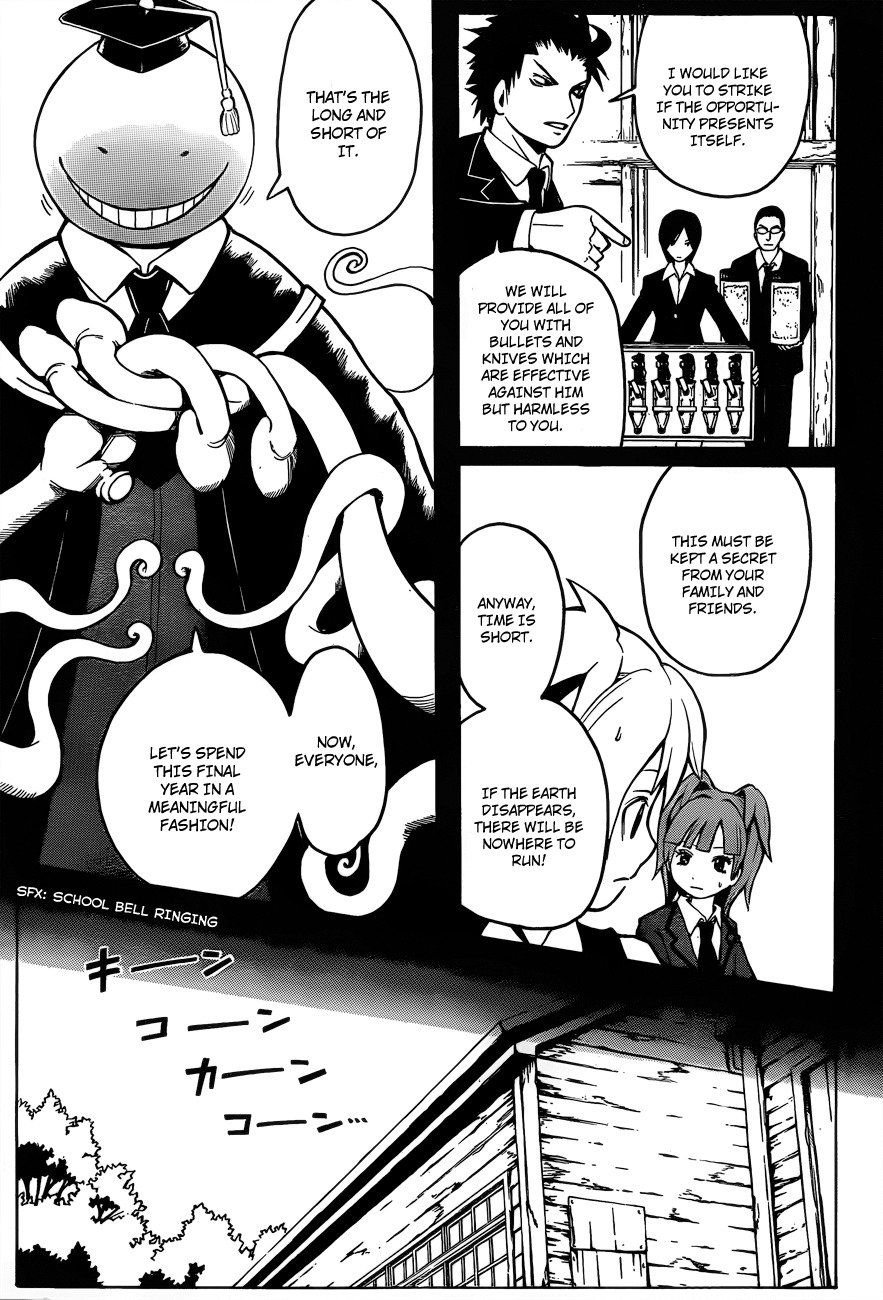 Ansatsu Kyoushitsu Chapter 1 page 19 - Chapter 1 : Assassination Time.