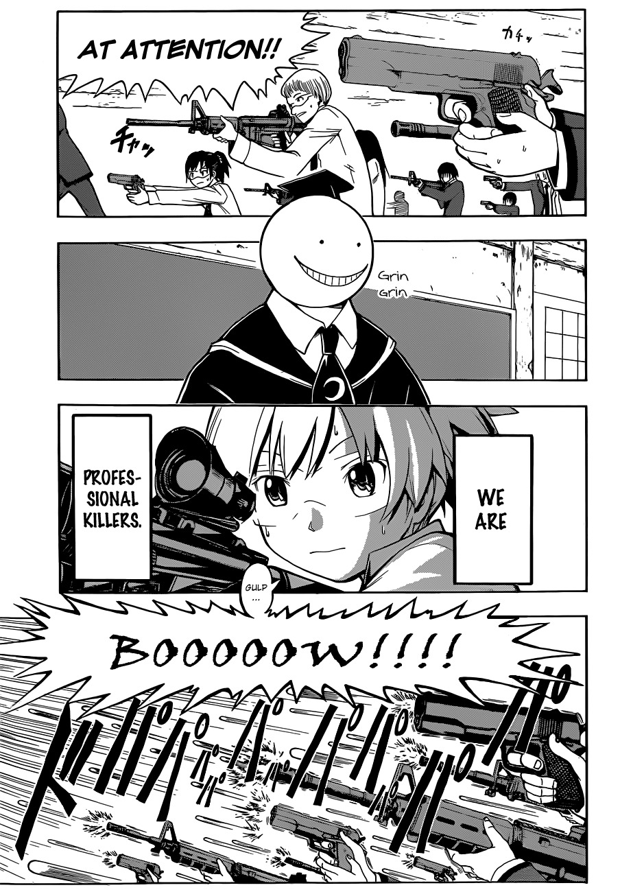 Ansatsu Kyoushitsu Chapter 1 page 5 - Chapter 1 : Assassination Time.