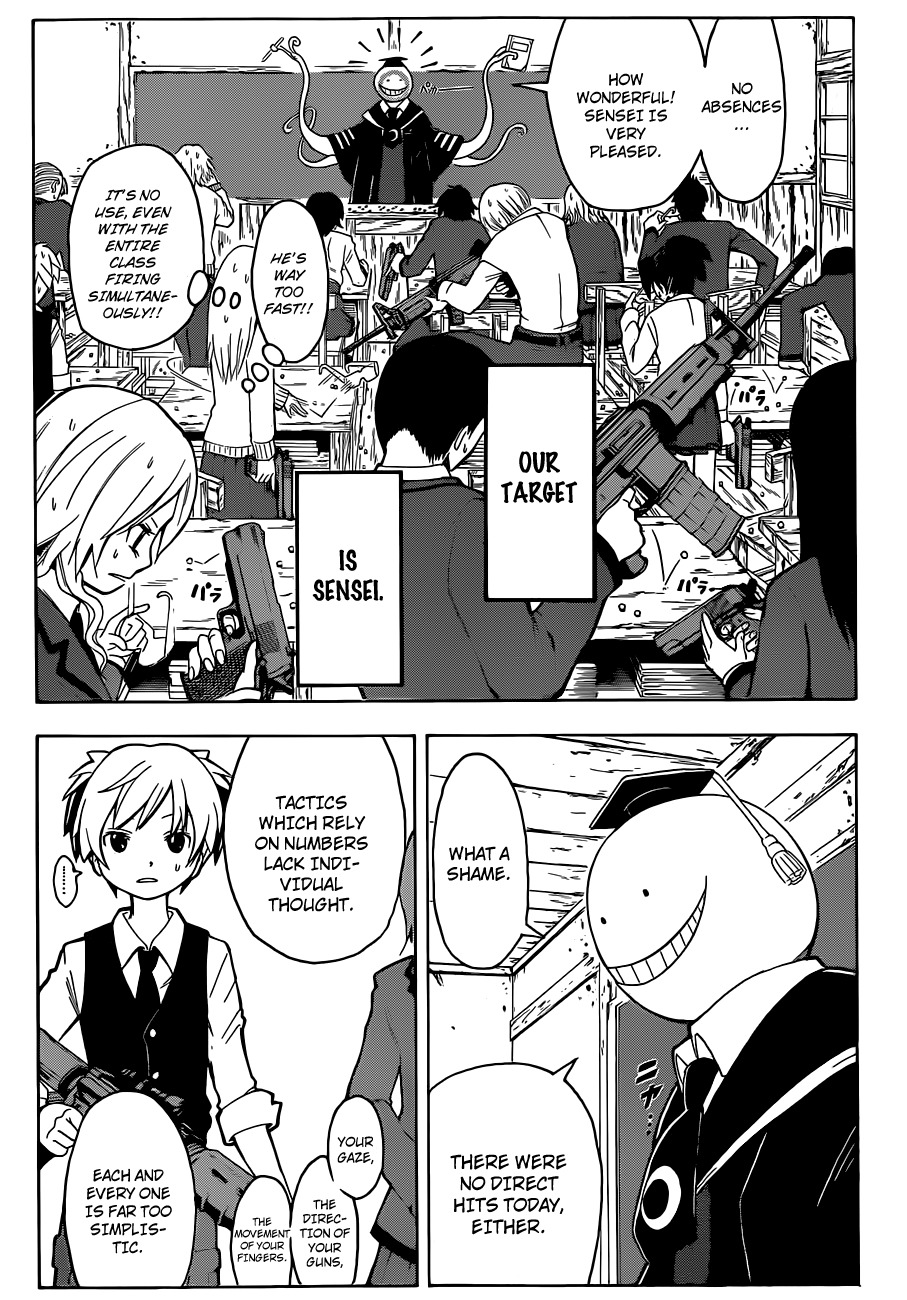 Ansatsu Kyoushitsu Chapter 1 page 7 - Chapter 1 : Assassination Time.