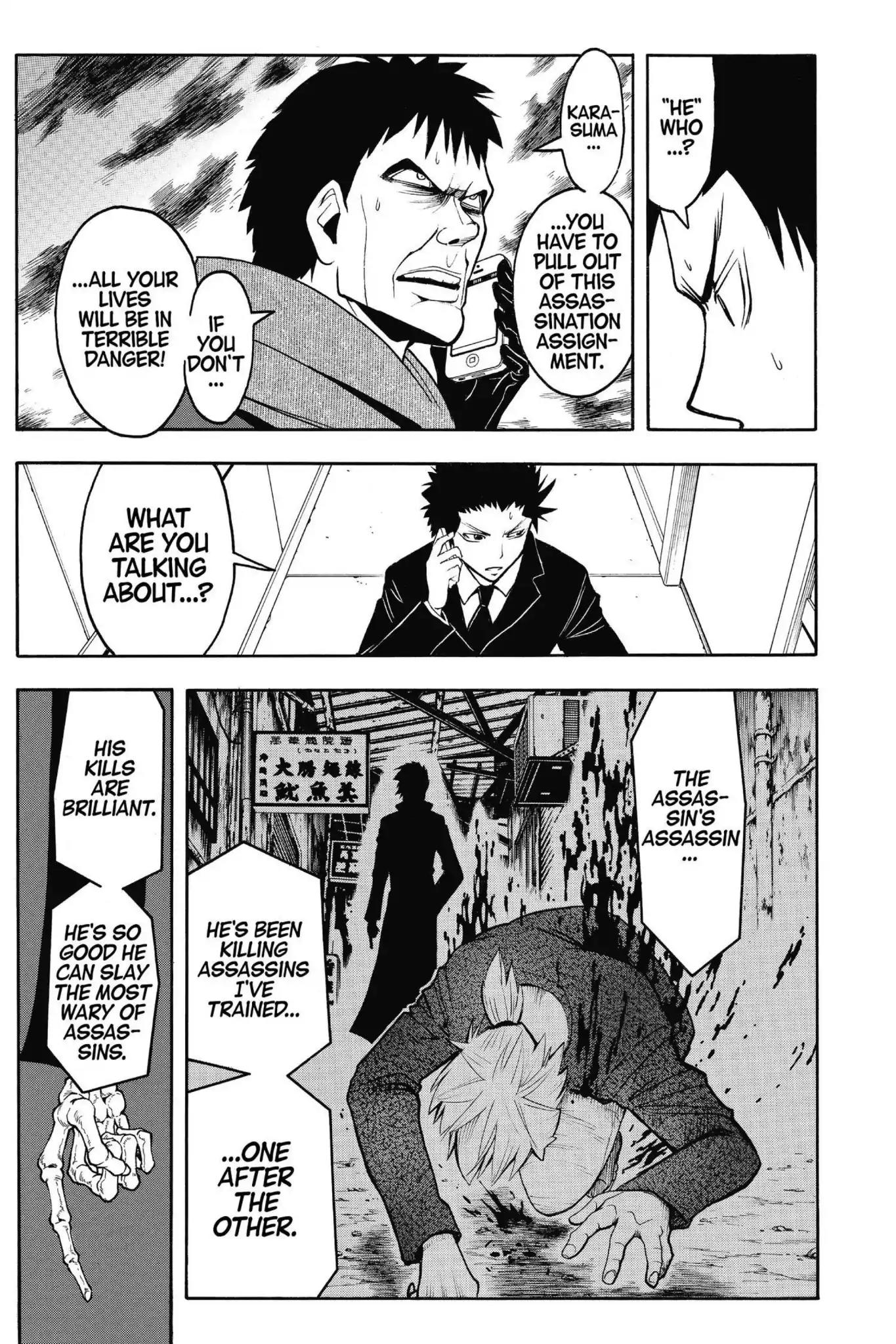 Ansatsu Kyoushitsu Chapter 100 page 5 - Chapter 100: Vol.12 CLASS 100: Time for the Grim Reaper