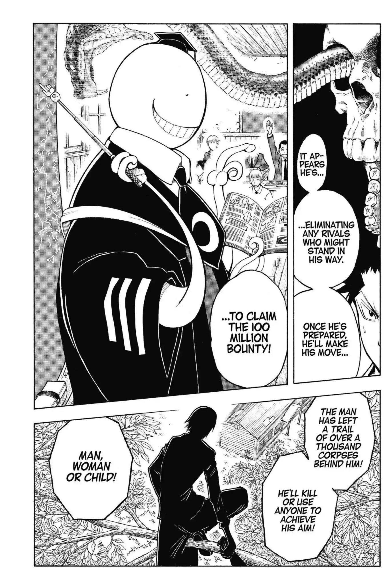 Ansatsu Kyoushitsu Chapter 100 page 8 - Chapter 100: Vol.12 CLASS 100: Time for the Grim Reaper