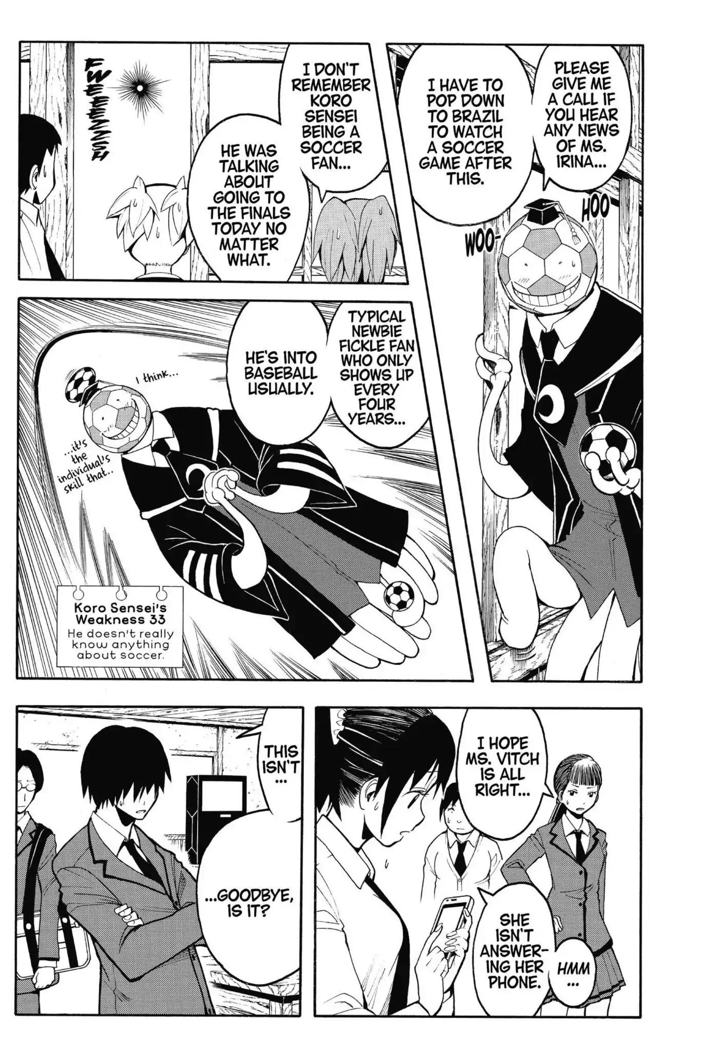 Ansatsu Kyoushitsu Chapter 100 page 9 - Chapter 100: Vol.12 CLASS 100: Time for the Grim Reaper