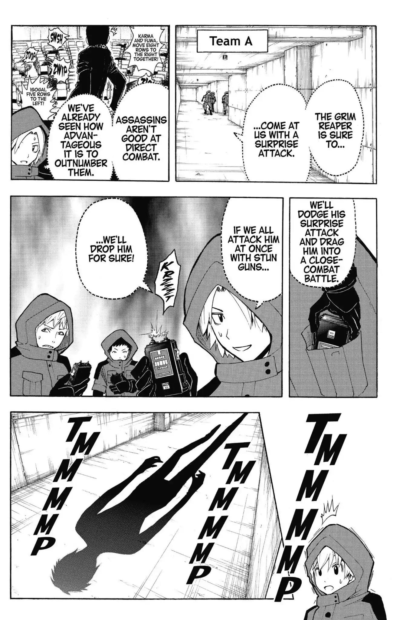 Ansatsu Kyoushitsu Chapter 102 page 12 - Chapter 102: Vol.12 CLASS 102: Time for the Grim Reaper-2nd Period