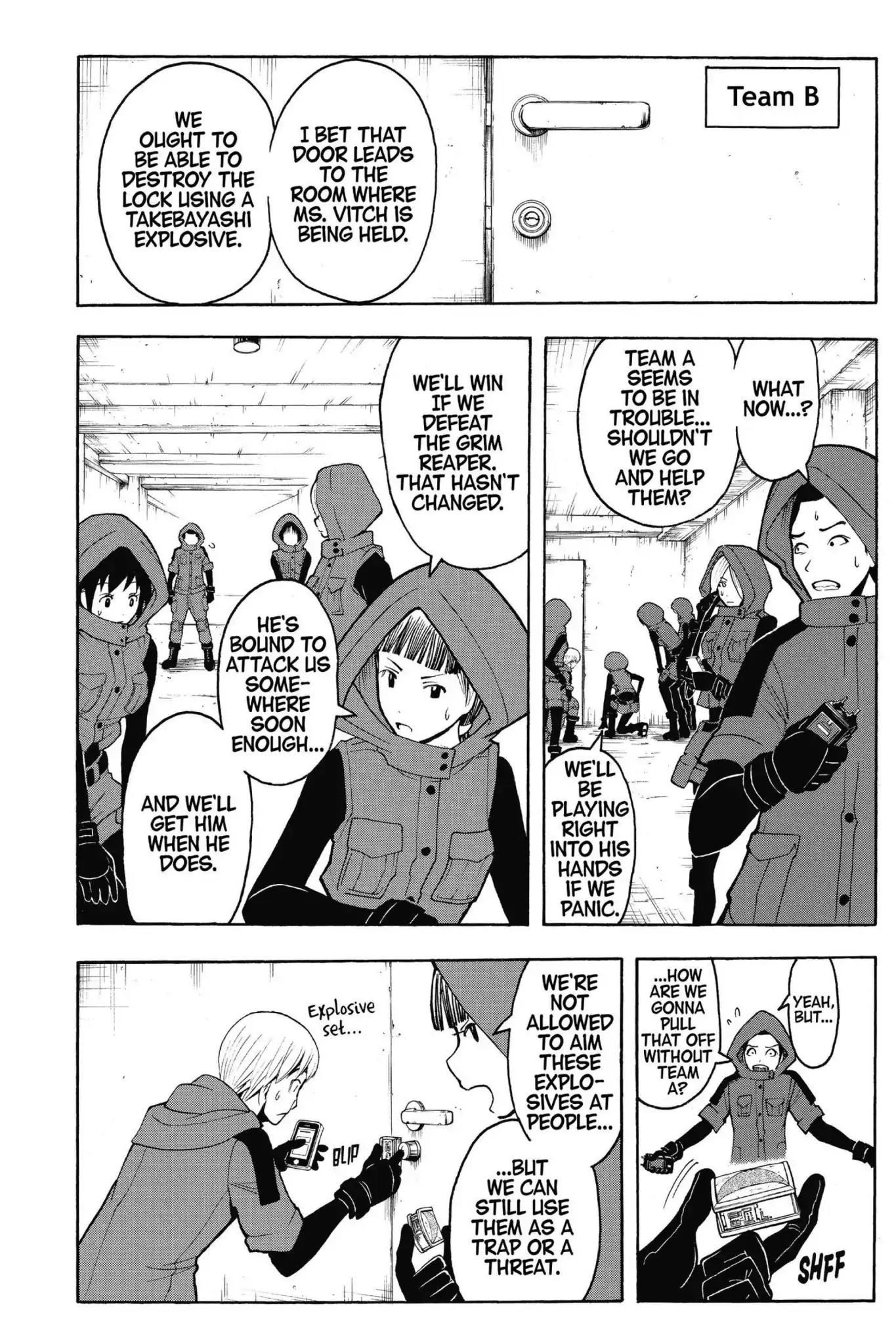 Ansatsu Kyoushitsu Chapter 103 page 13 - Chapter 103: Vol.12 CLASS 103: Time for the Grim Reaper-3rd Period